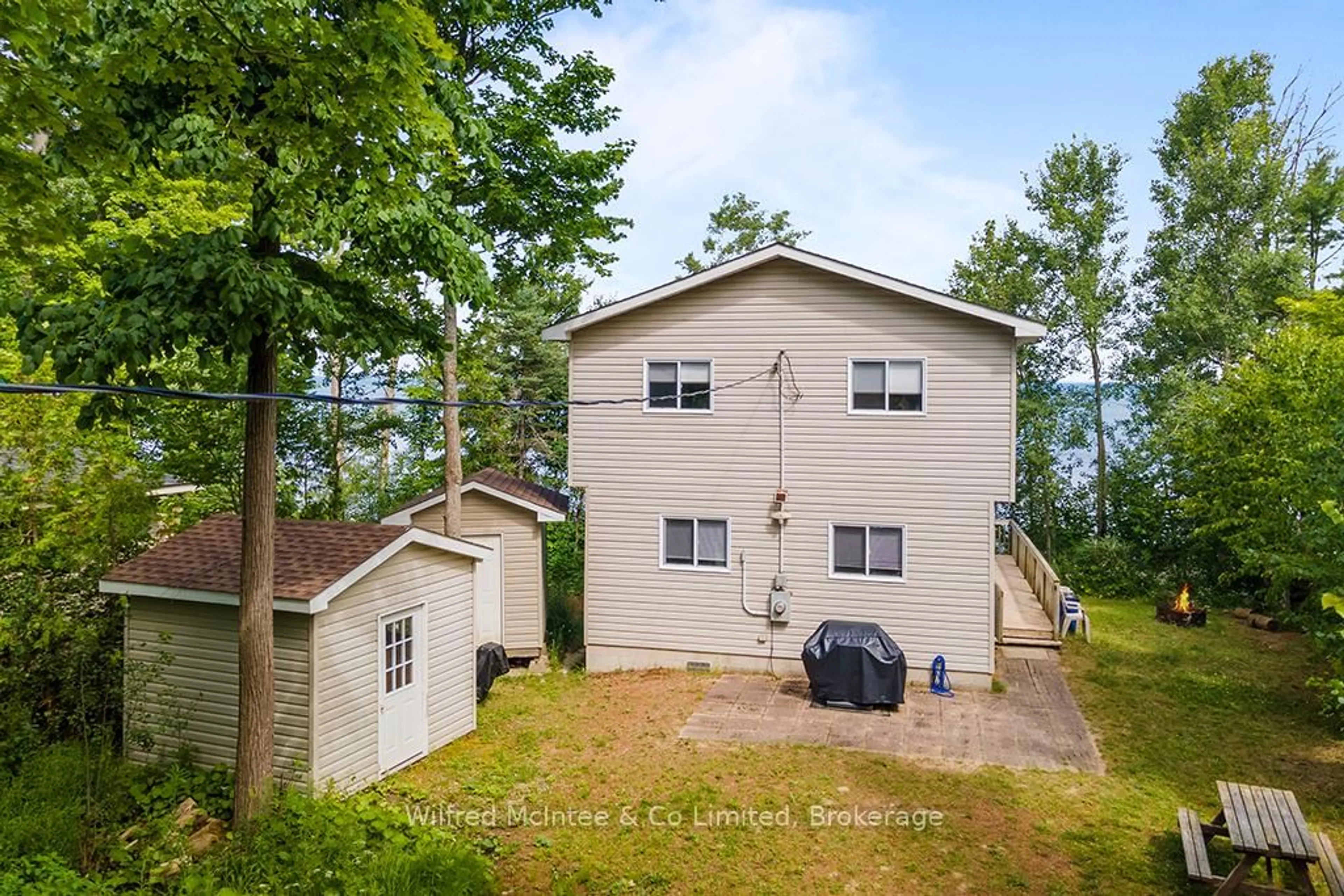A pic from outside/outdoor area/front of a property/back of a property/a pic from drone, water/lake/river/ocean view for 639 BRUCE ROAD 13 N/A, Native Leased Lands Ontario N0H 2L0