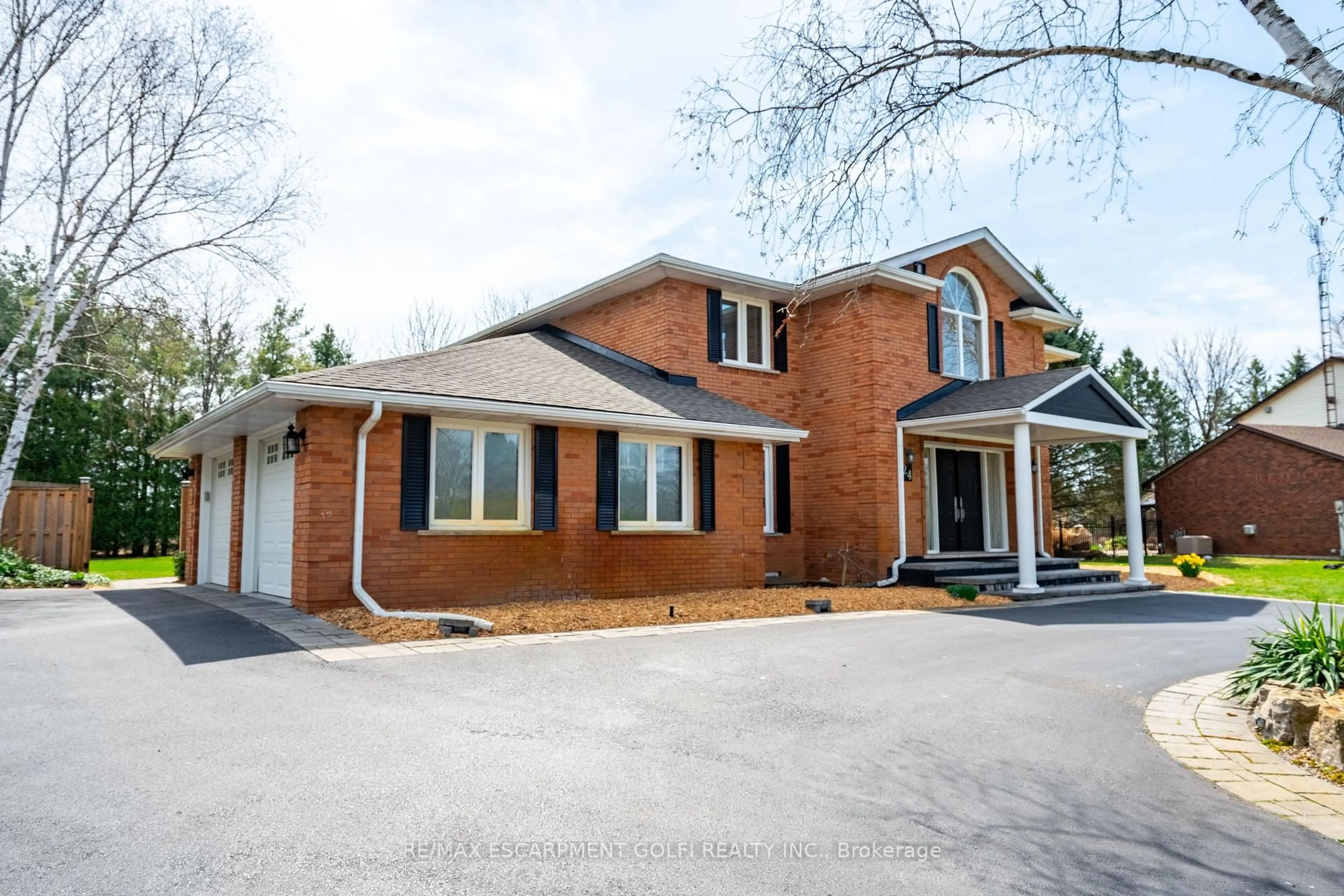 Home with brick exterior material, street for 24 JOHN MARTIN Cres, Hamilton Ontario L8B 0Z9