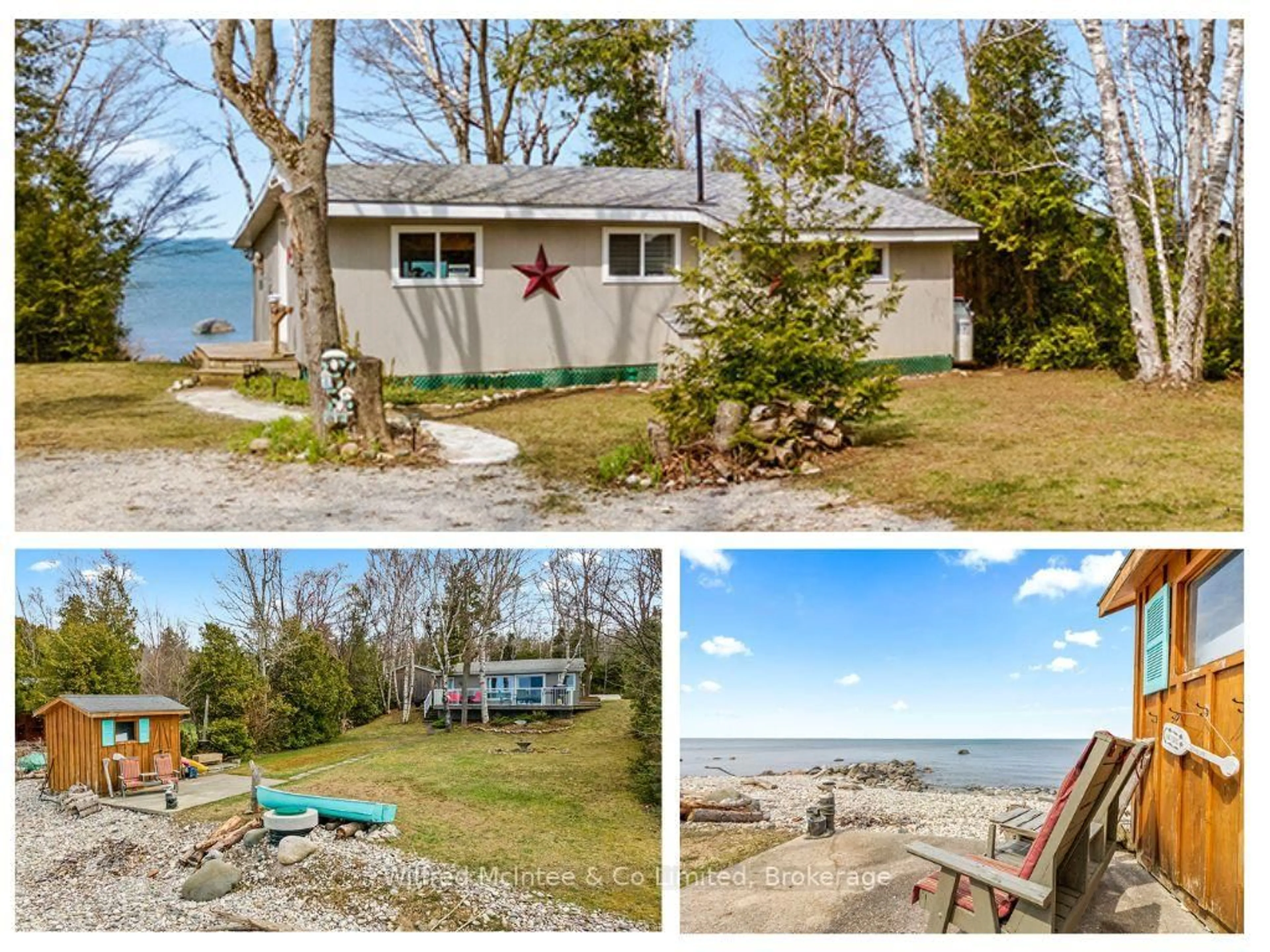 A pic from outside/outdoor area/front of a property/back of a property/a pic from drone, water/lake/river/ocean view for 327 BRUCE ROAD 13, Native Leased Lands Ontario N0H 2L0