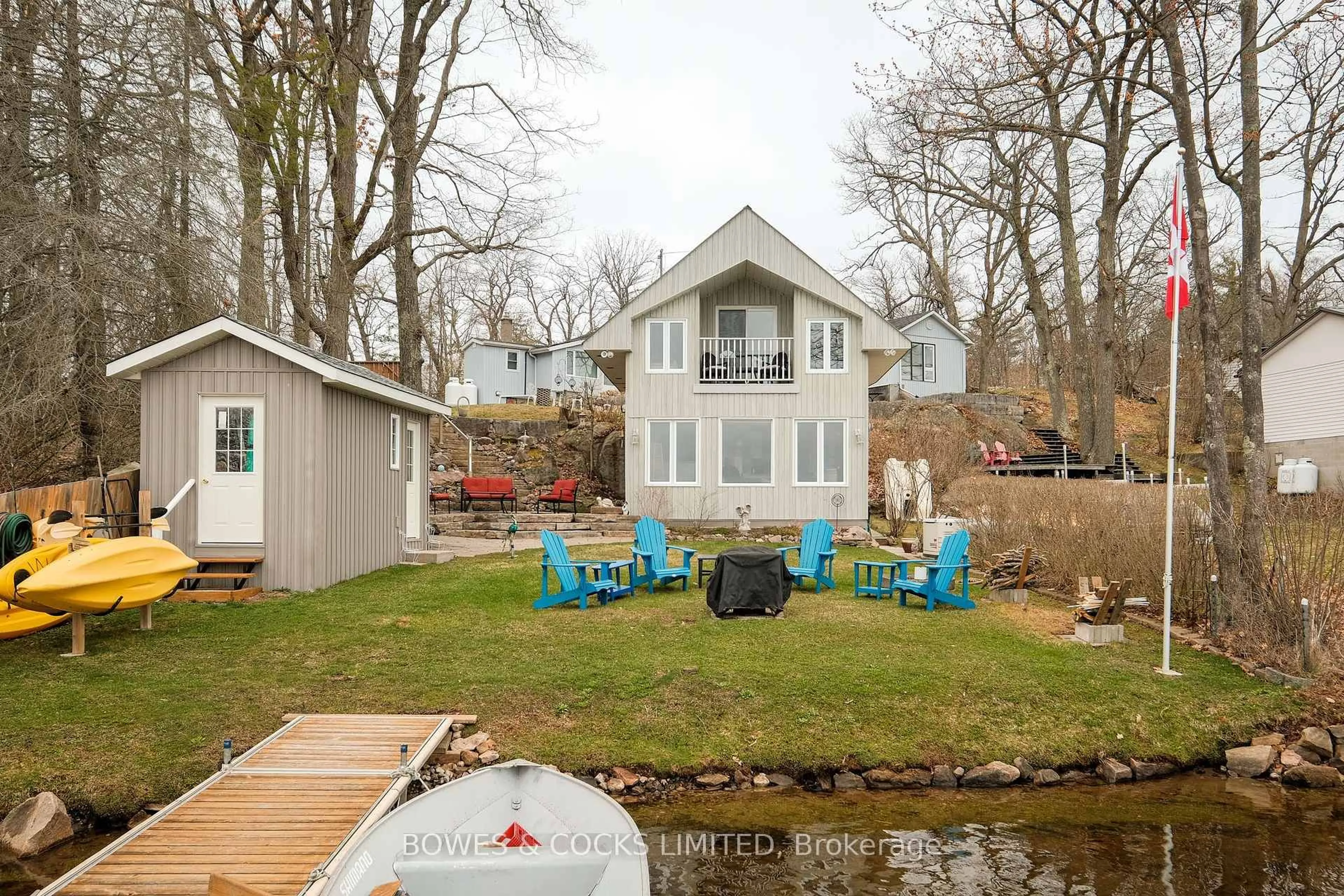 Patio, water/lake/river/ocean view for 31 Fire Route 28 N/A, North Kawartha Ontario K0L 2H0