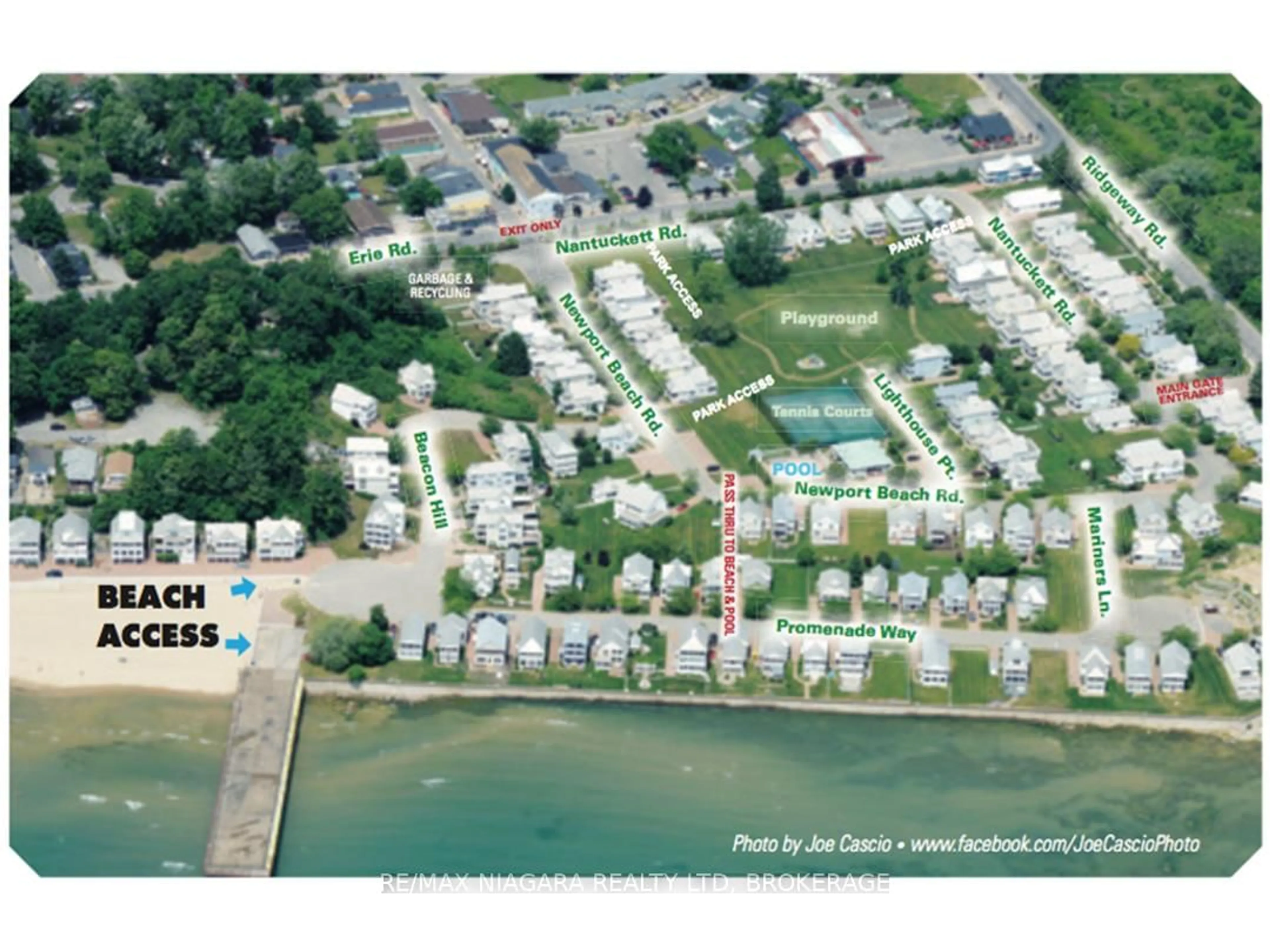 A pic from outside/outdoor area/front of a property/back of a property/a pic from drone, water/lake/river/ocean view for 4 Mariner's Lane, Fort Erie Ontario L0S 1B0