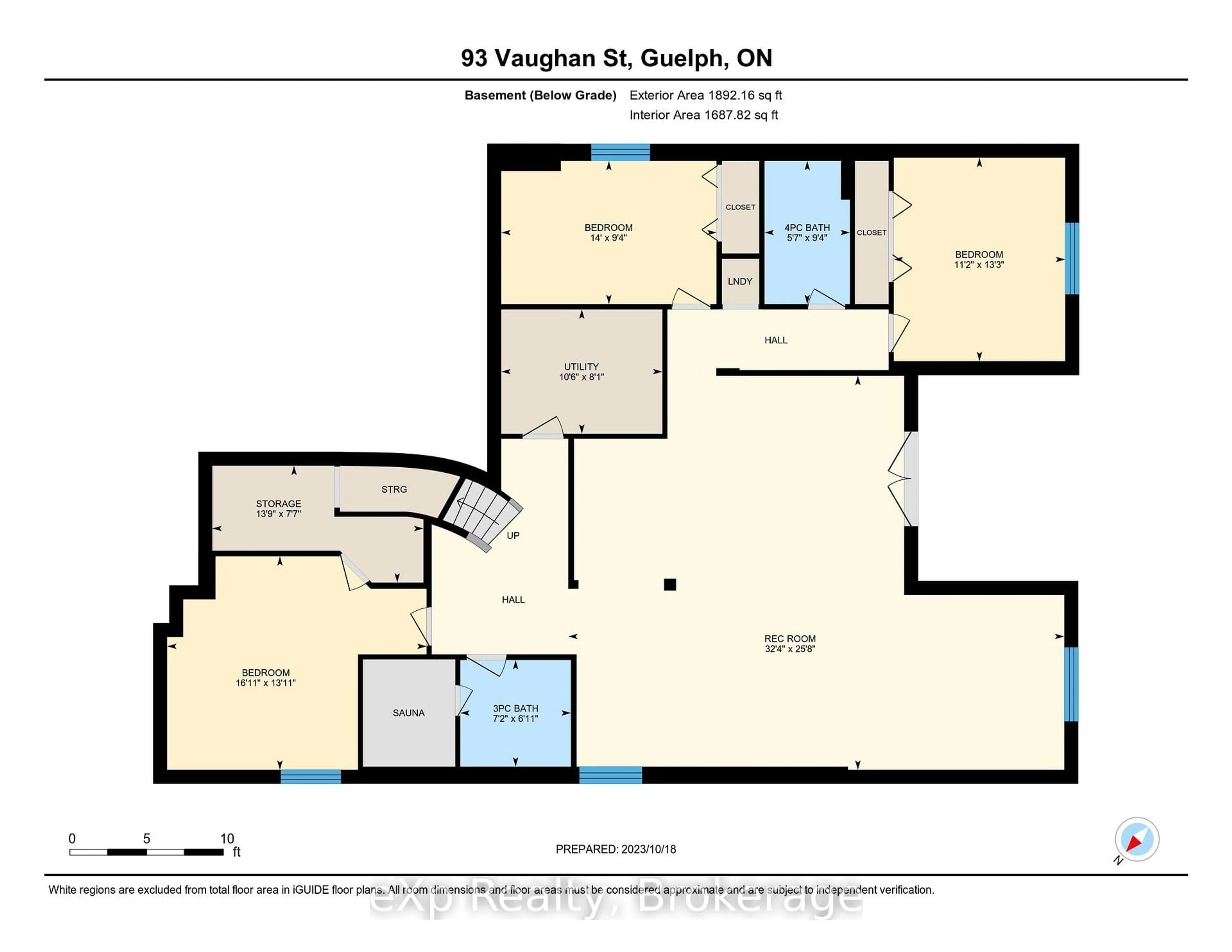Floor plan for 93 Vaughan St, Guelph Ontario N1G 0B3