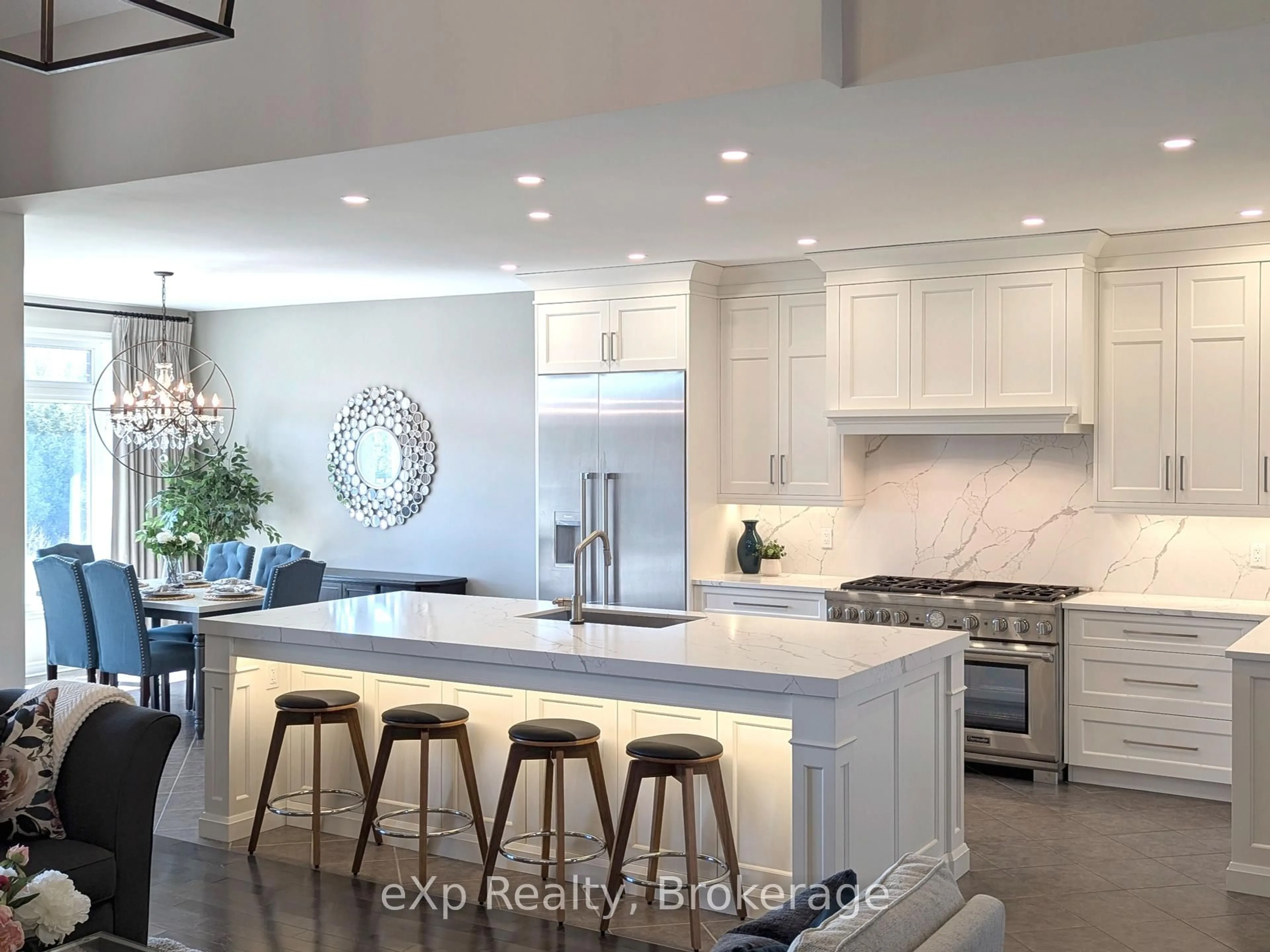 Open concept kitchen, ceramic/tile floor for 93 Vaughan St, Guelph Ontario N1G 0B3
