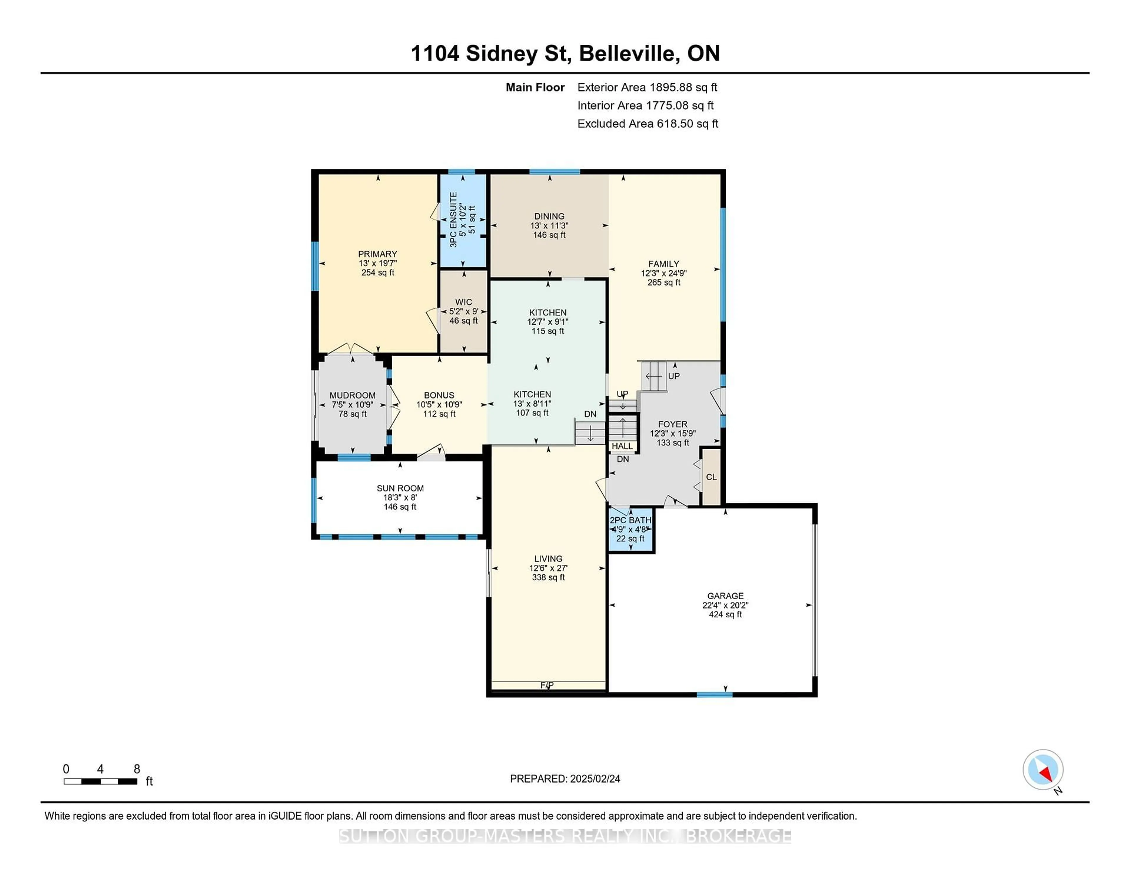 Floor plan for 1104 Sidney St, Belleville Ontario K8N 4Z5