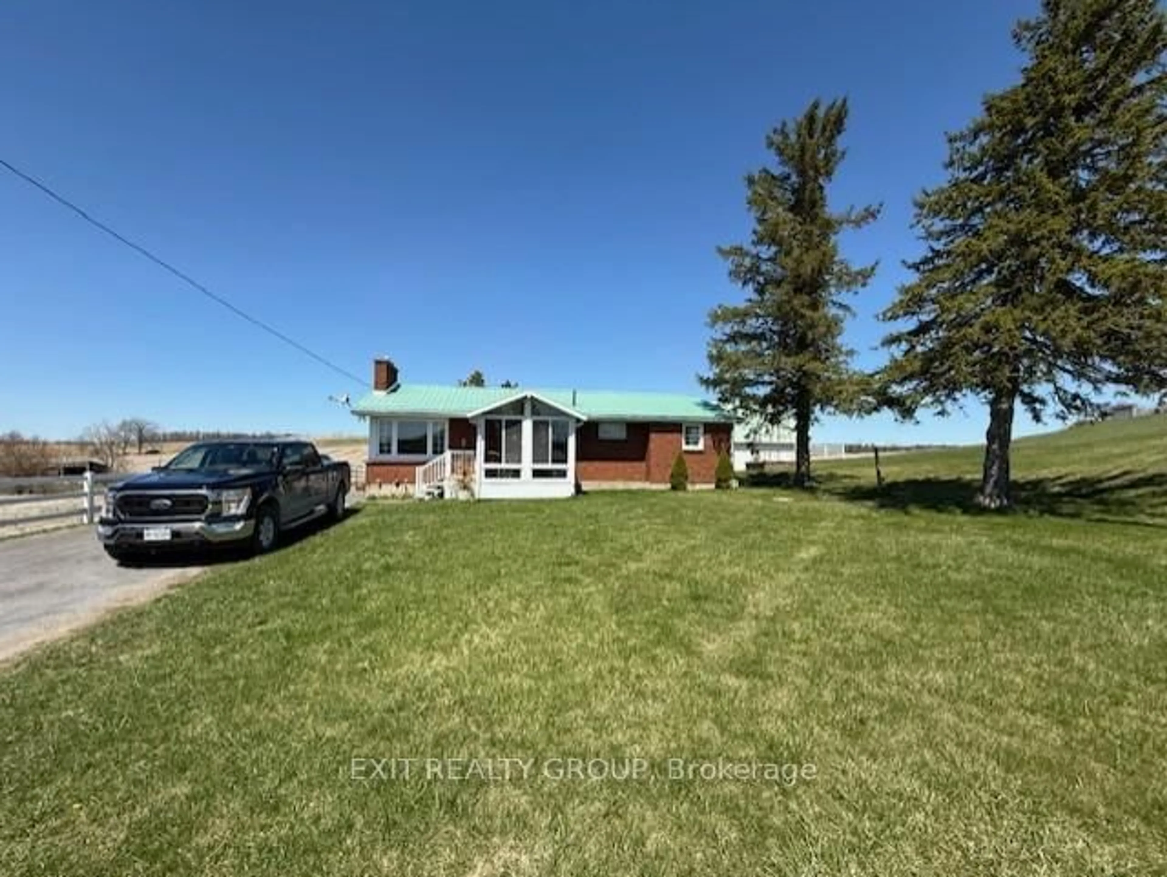 A pic from outside/outdoor area/front of a property/back of a property/a pic from drone, water/lake/river/ocean view for 526 Hoards Rd, Stirling Ontario K0K 3E0