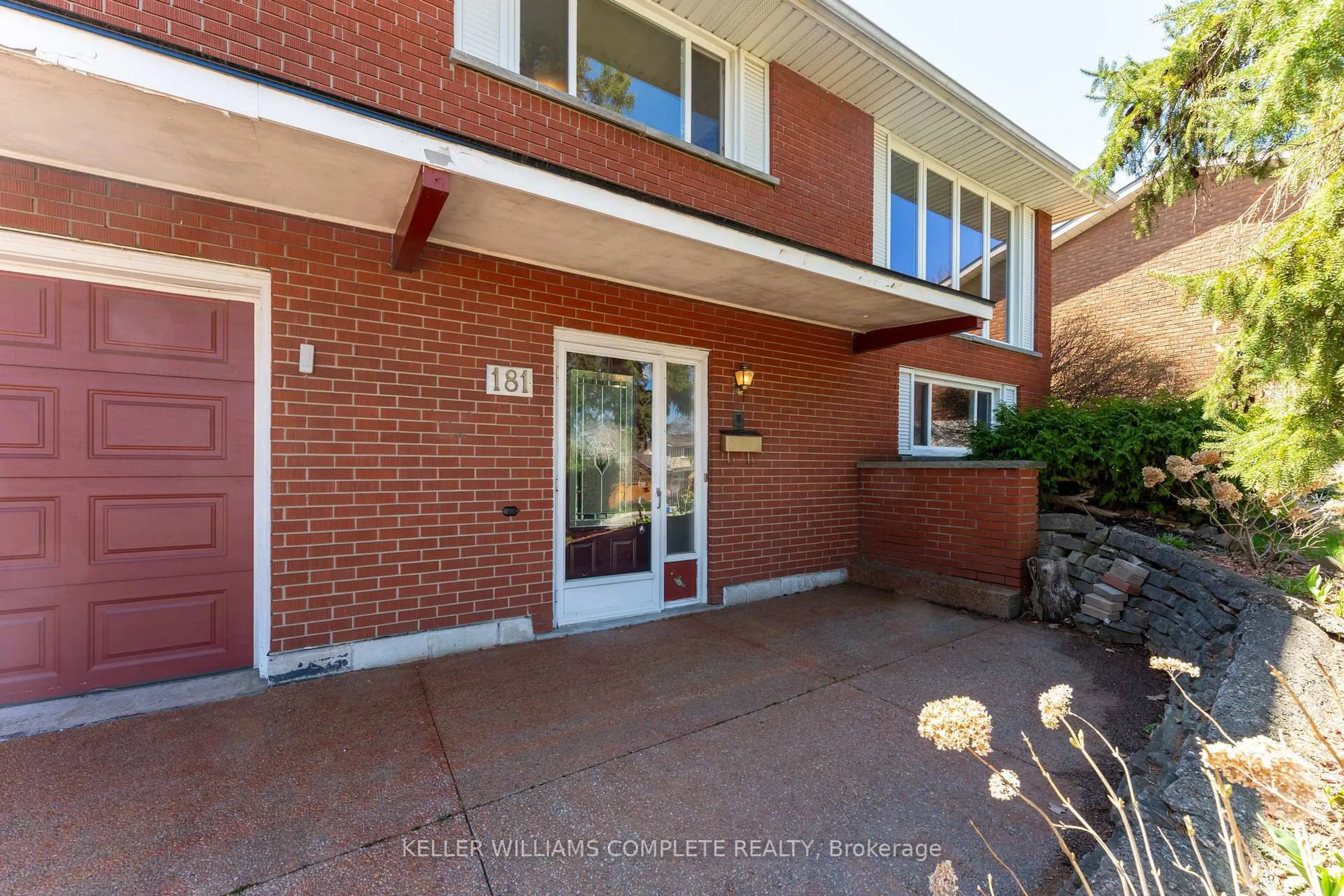 Home with brick exterior material, street for 181 Burrwood Dr, Hamilton Ontario L9C 3T3