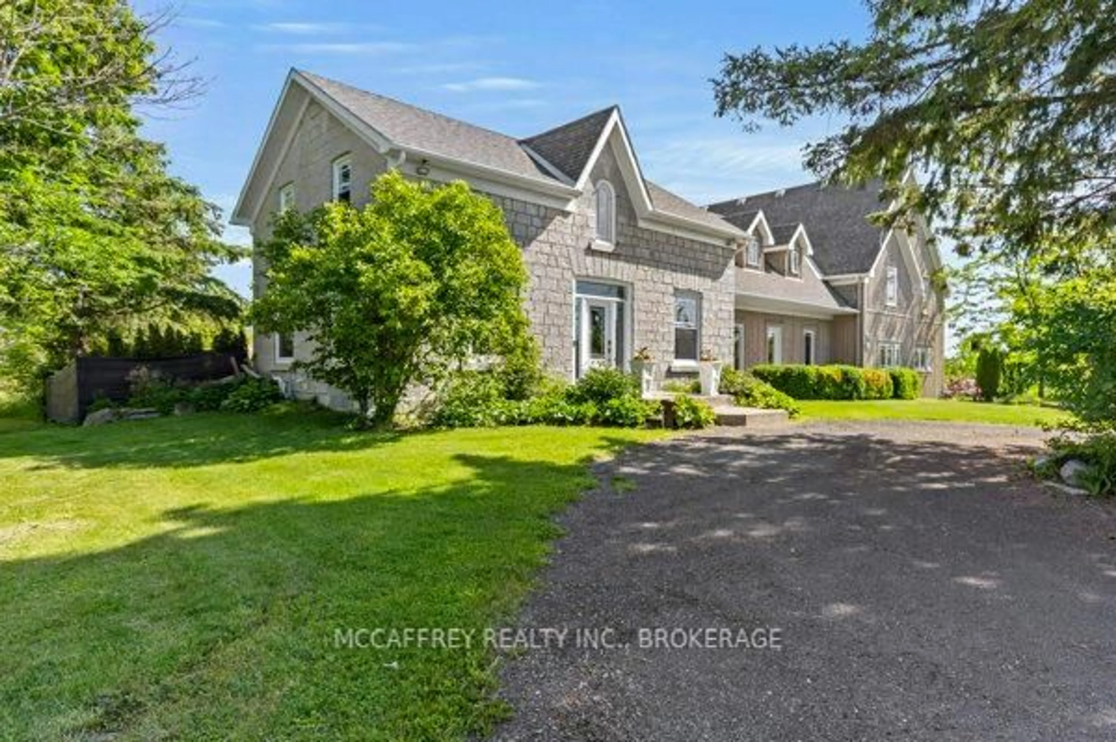 A pic from outside/outdoor area/front of a property/back of a property/a pic from drone, street for 3994 HOWES Rd, Bissett Creek Ontario K0H 2H0