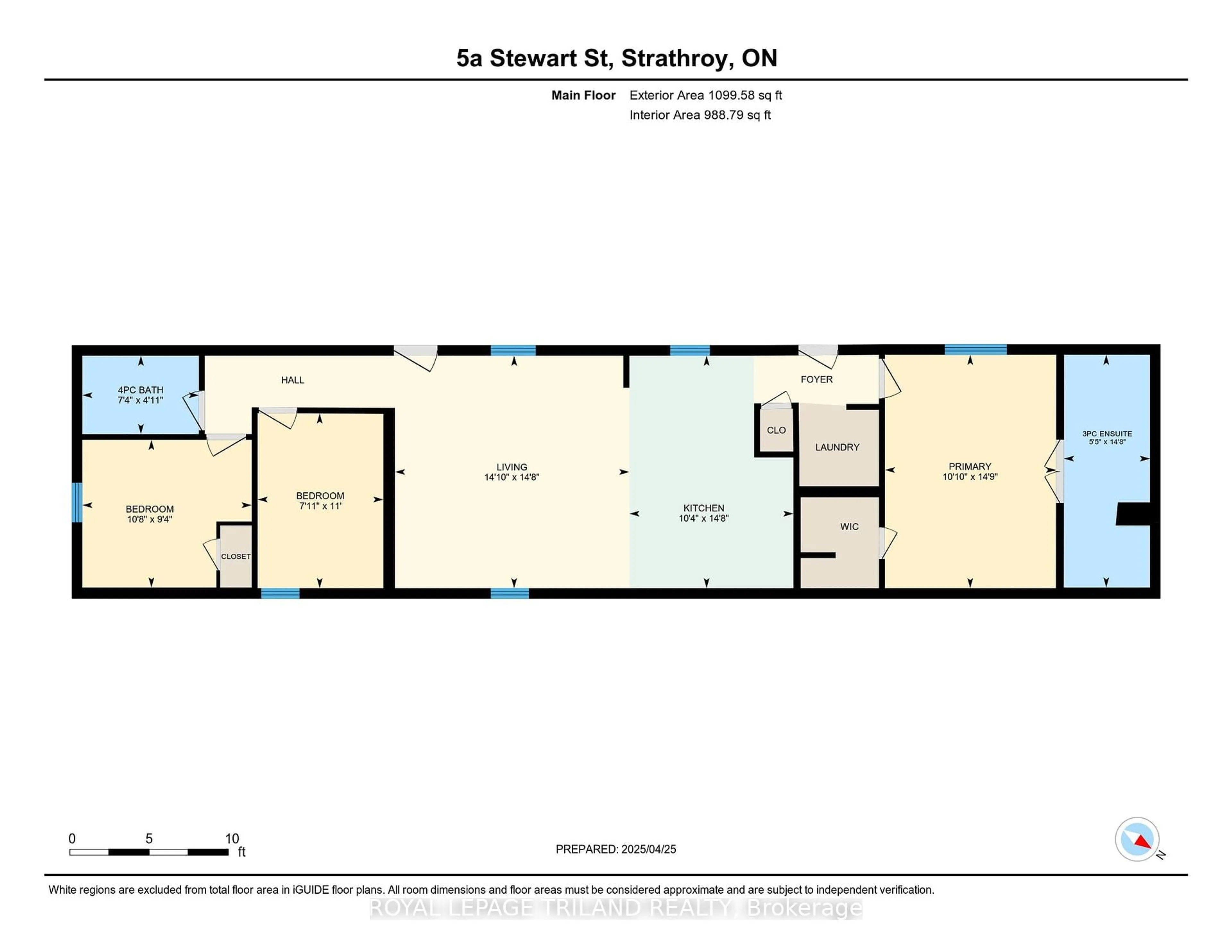 Floor plan for 5A Stewart St, Strathroy-Caradoc Ontario N7G 1A1