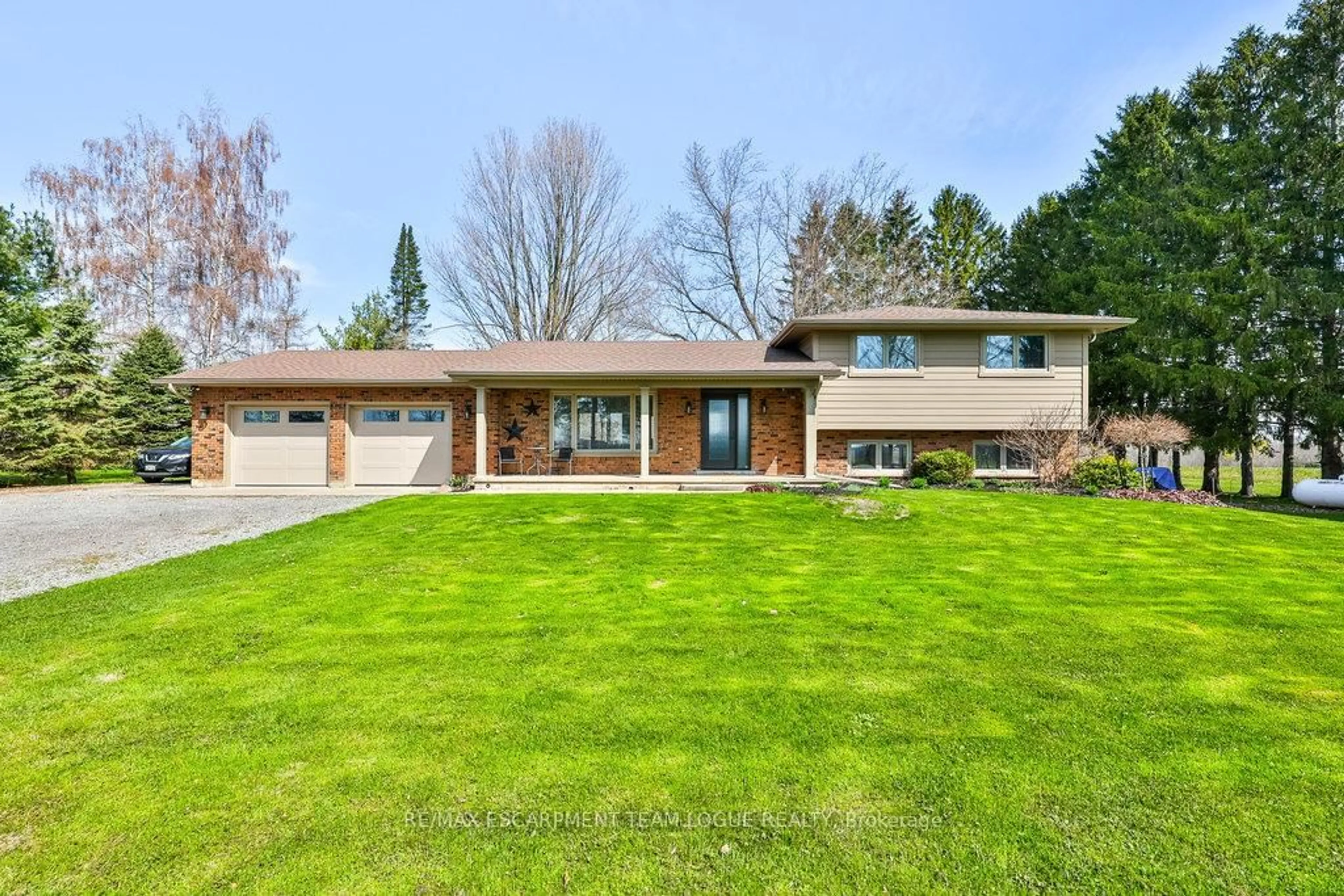 Home with brick exterior material, street for 71 Mclean School Rd, Brant Ontario N0E 1N0