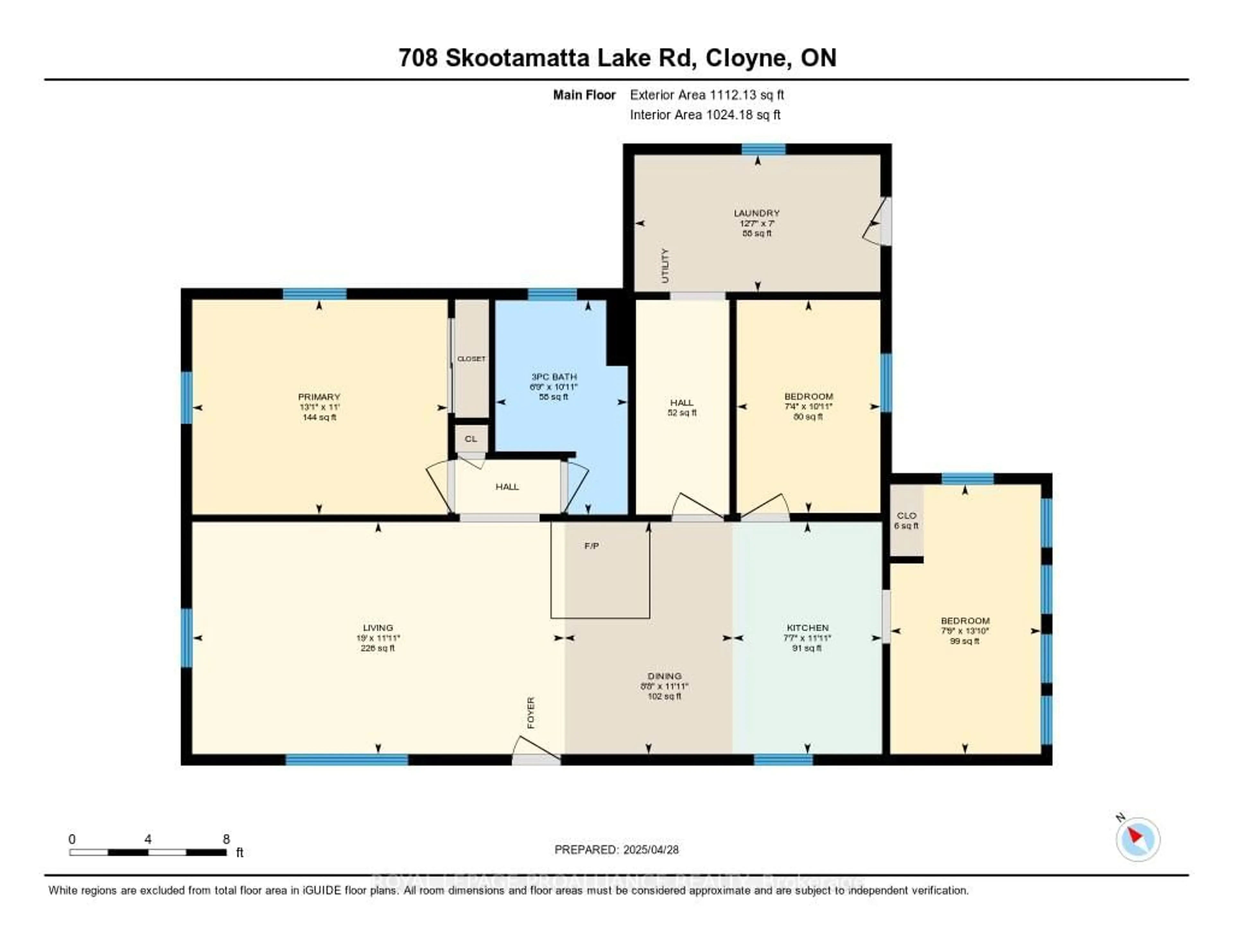 Floor plan for 708 Skootamatta Lake Rd, Cloyne Ontario K0H 1K0