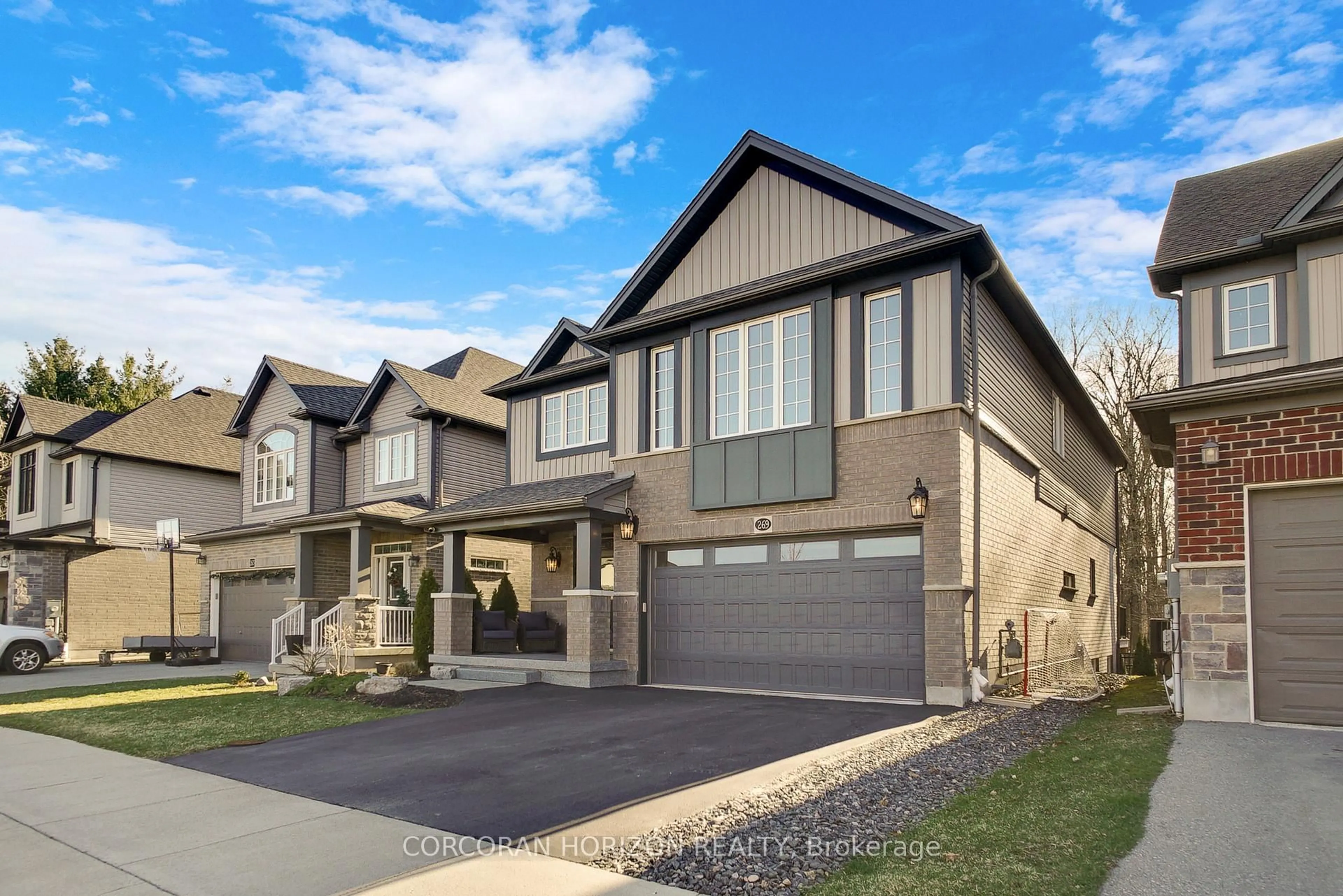 Home with vinyl exterior material, street for 269 Sedgewood St, Kitchener Ontario N2P 2N3