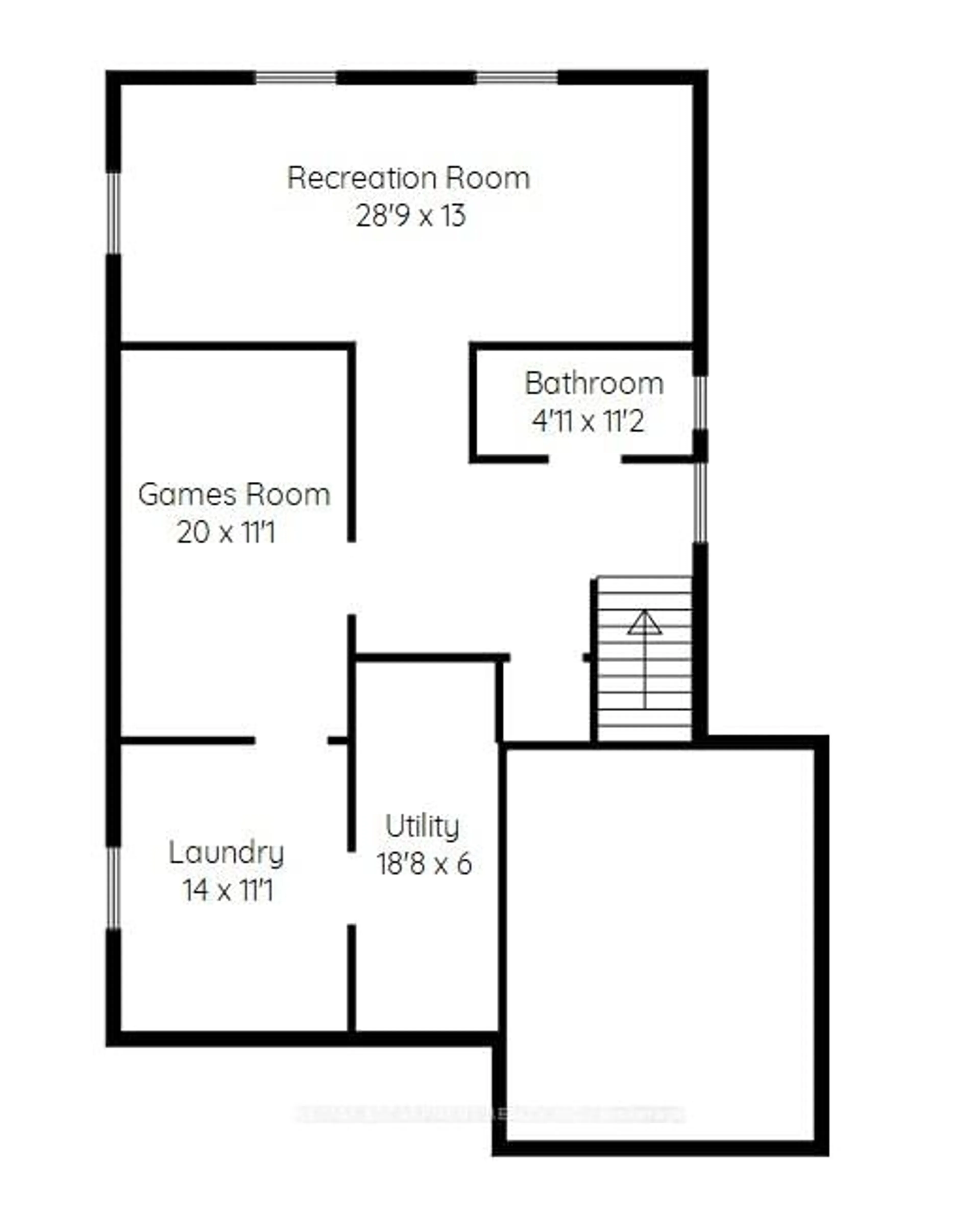 Floor plan for 81 Glenayr St, Hamilton Ontario L9C 7J2