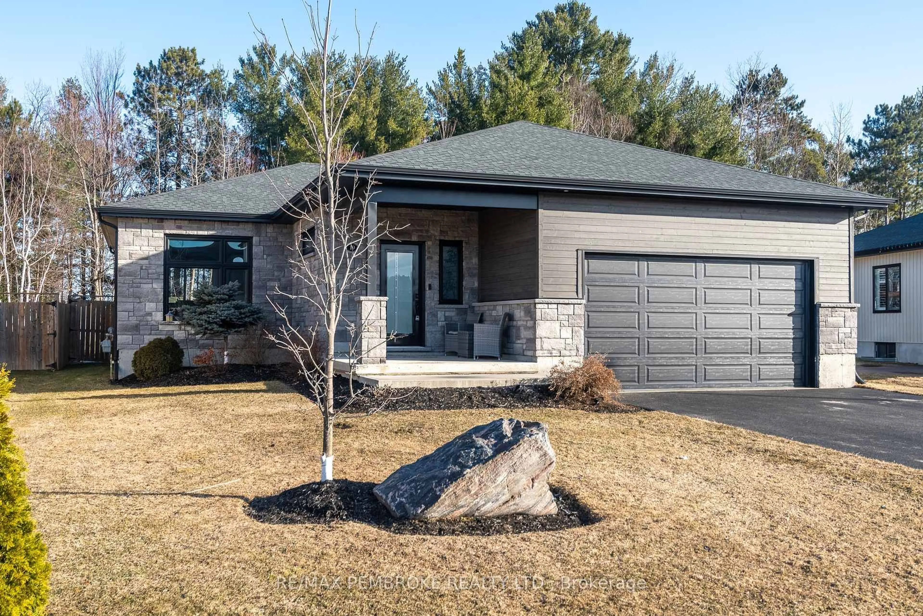 Home with brick exterior material, street for 19 Noble Cres, Petawawa Ontario K8H 0G1