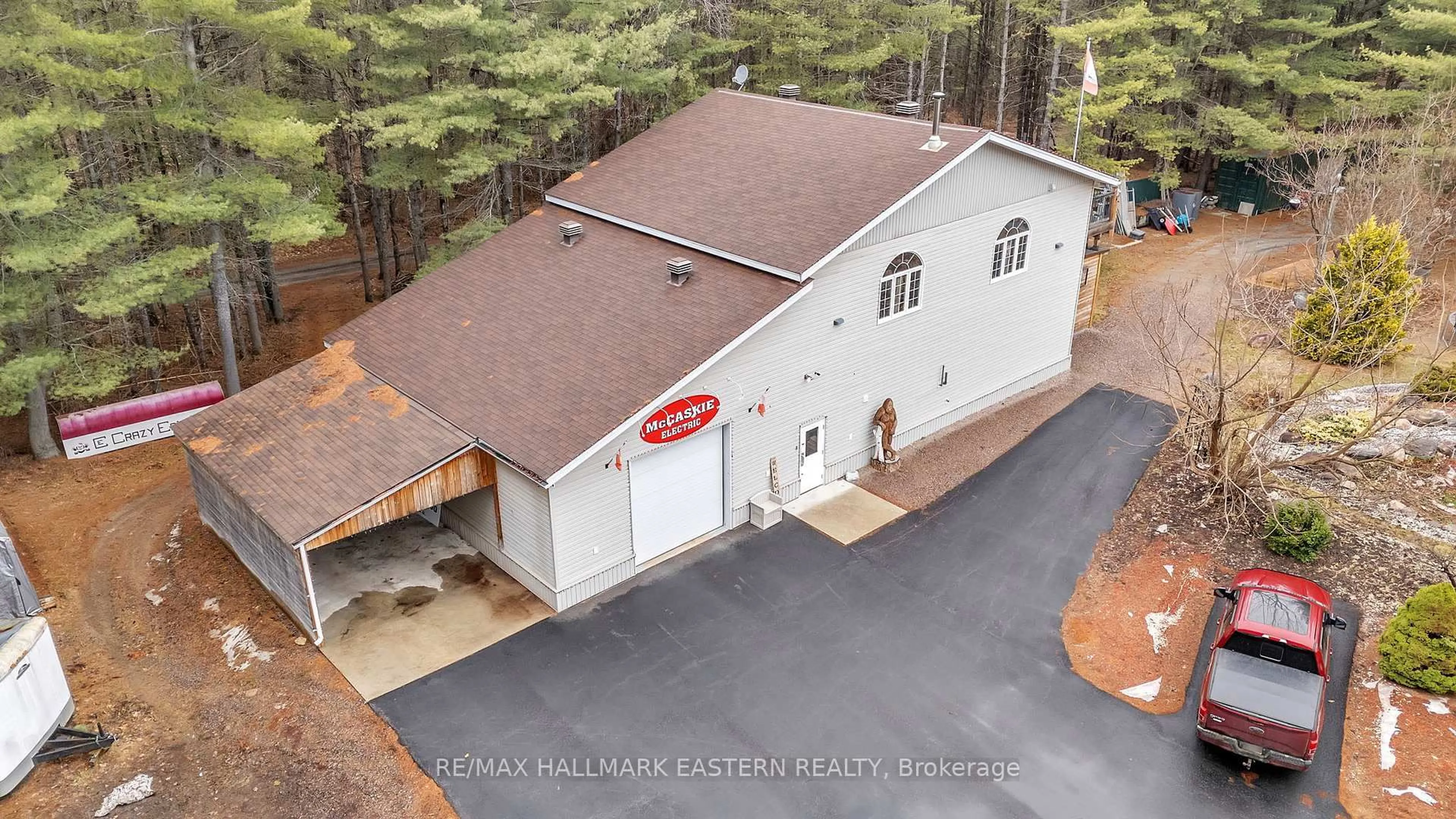 A pic from outside/outdoor area/front of a property/back of a property/a pic from drone, building for 29715 Highway 62 N N/A, Bancroft Ontario K0L 1C0