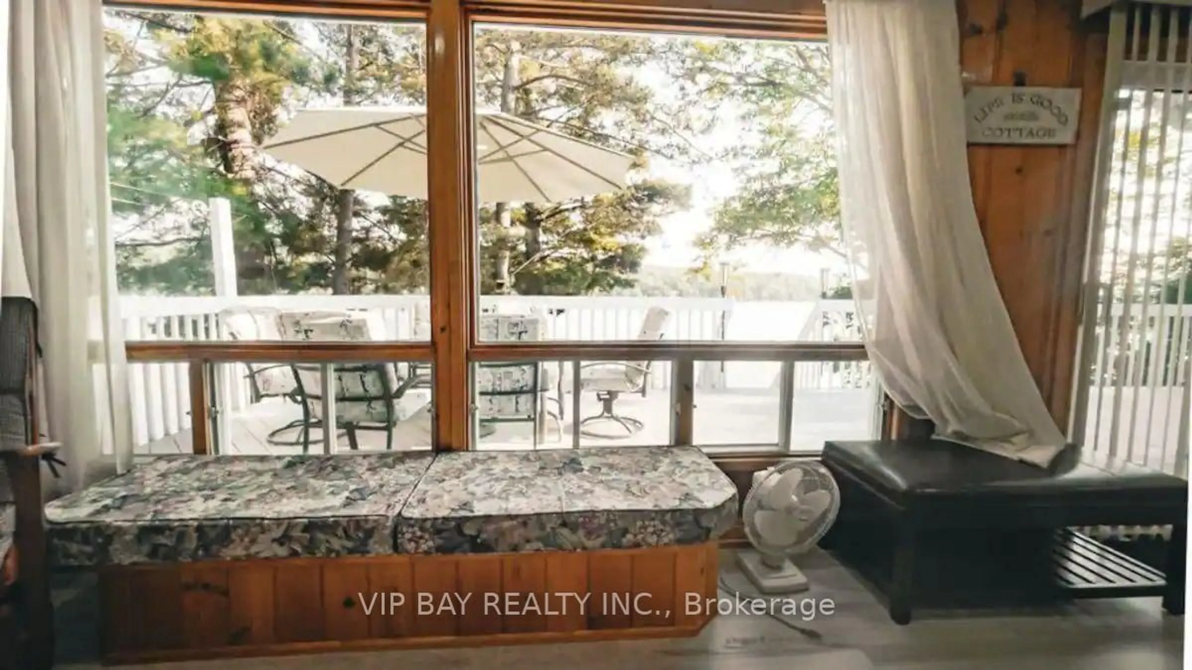 Balcony in the apartment, water/lake/river/ocean view for 1421 Northshore Rd, North Bay Ontario P1B 5B9