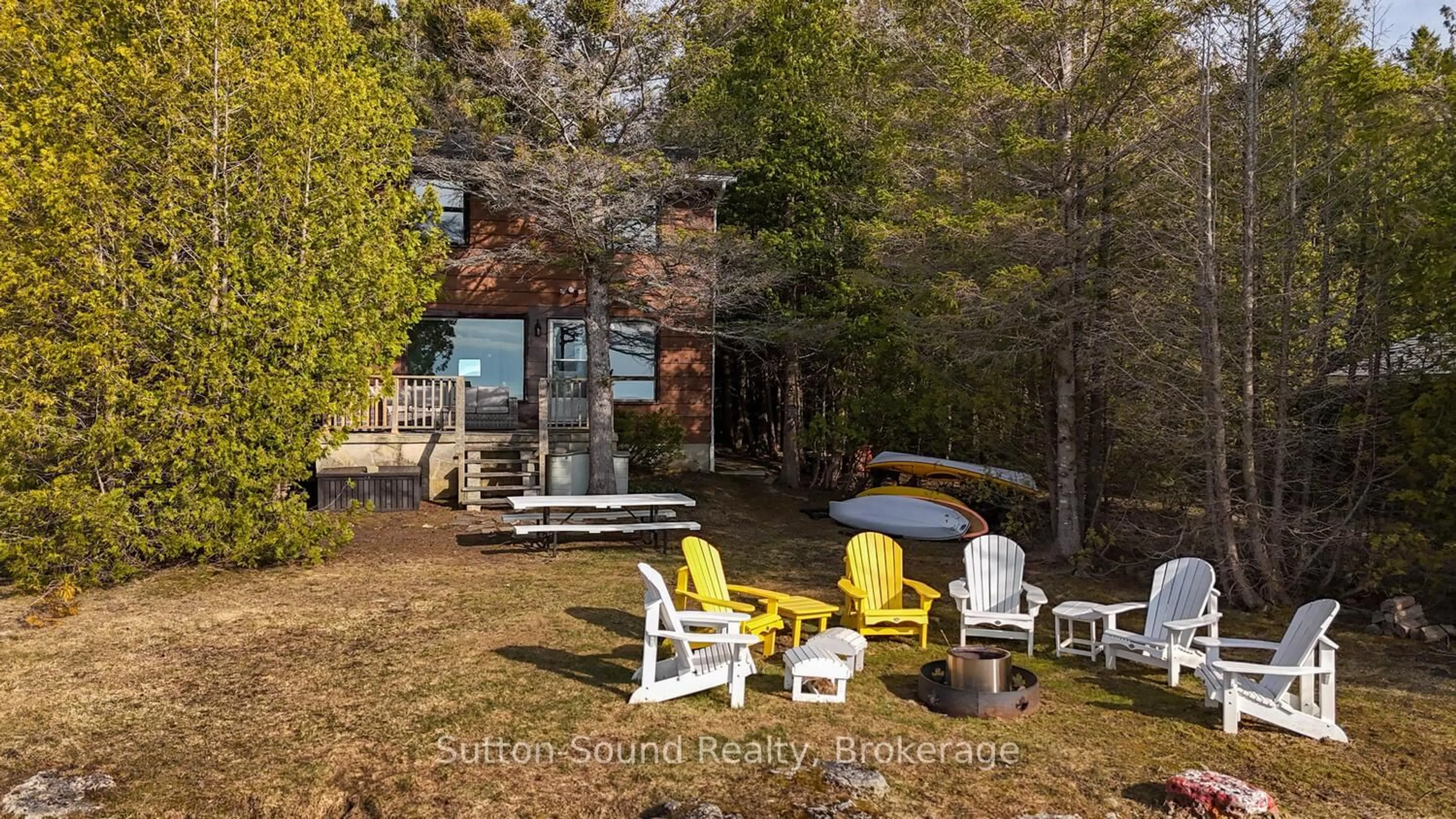 Patio, water/lake/river/ocean view for 604 Bay St, South Bruce Peninsula Ontario N0H 2T0