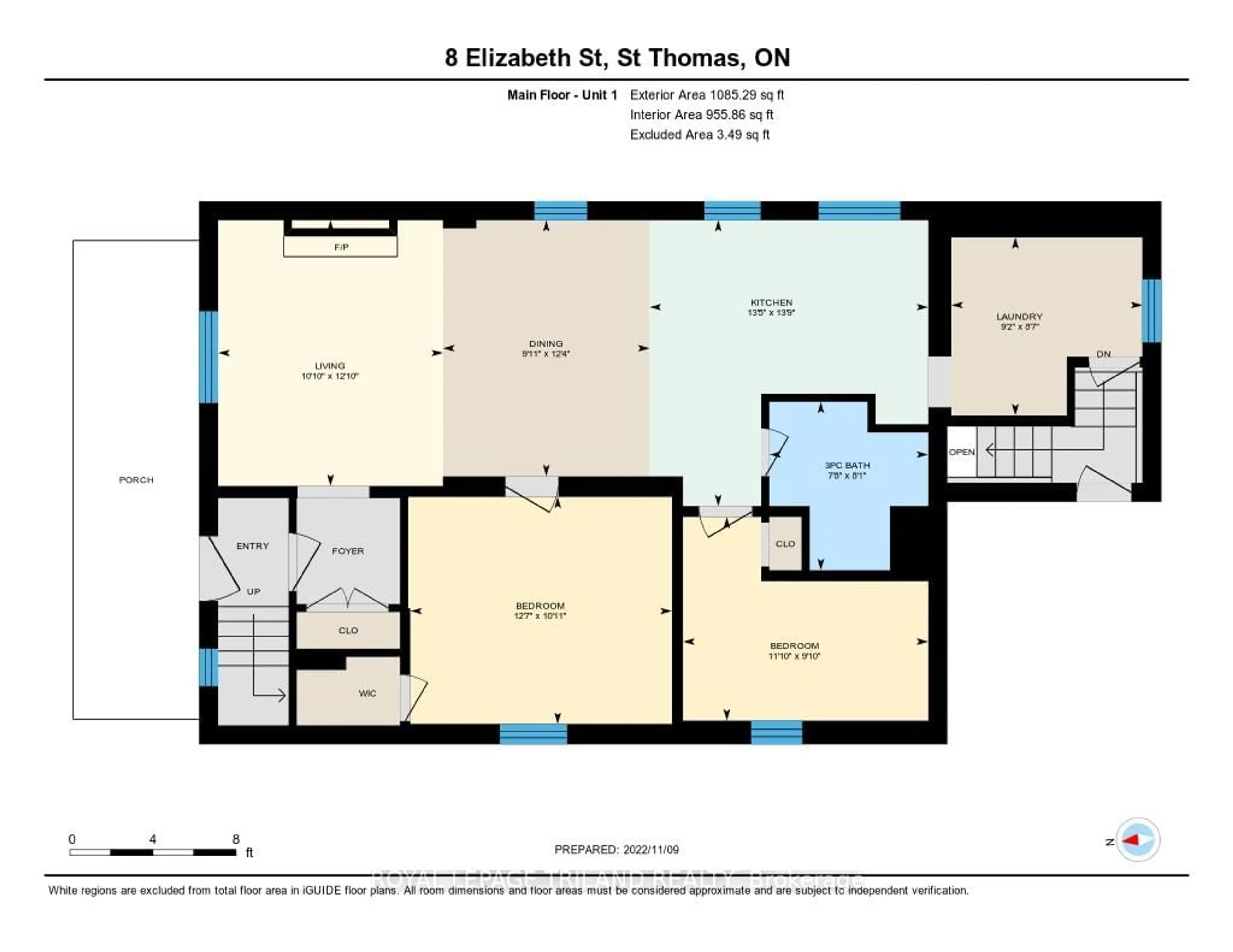 Floor plan for 8 Elizabeth St, St. Thomas Ontario N5R 2W9
