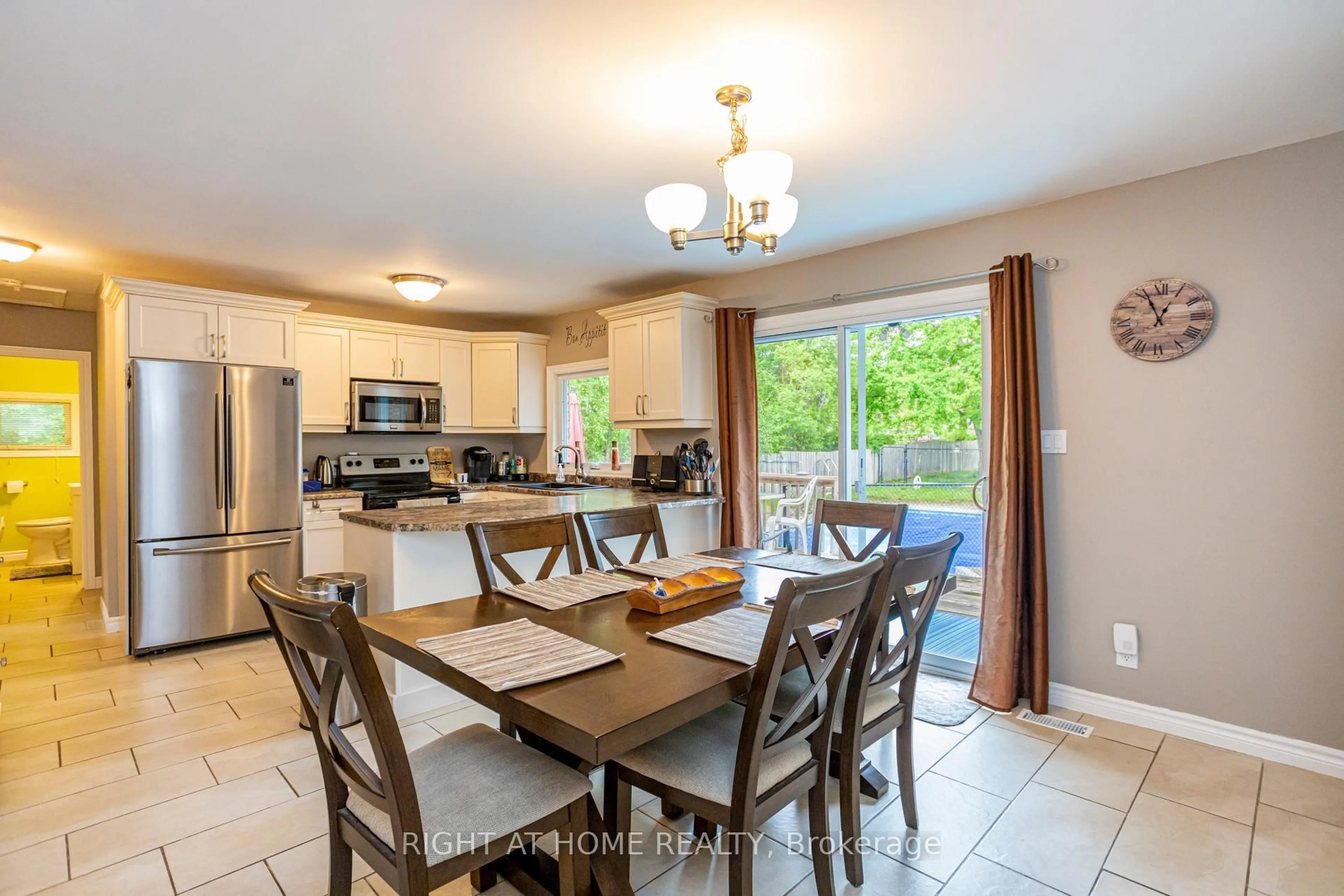 Open concept kitchen, ceramic/tile floor for 594 Gordon Ave, London South Ontario N6J 2W2