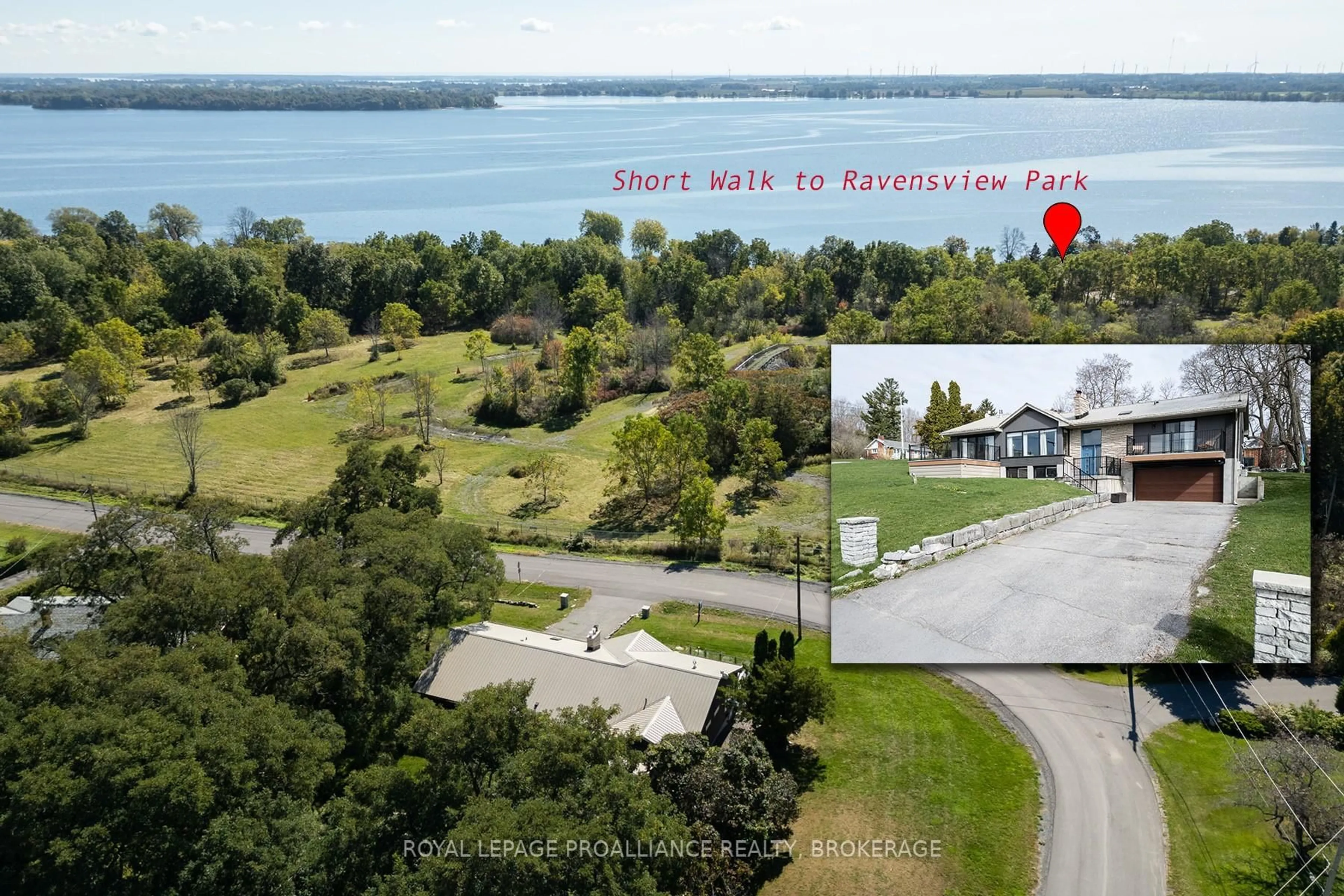 A pic from outside/outdoor area/front of a property/back of a property/a pic from drone, water/lake/river/ocean view for 792 Sterling Ave, Kingston Ontario K7L 4V1