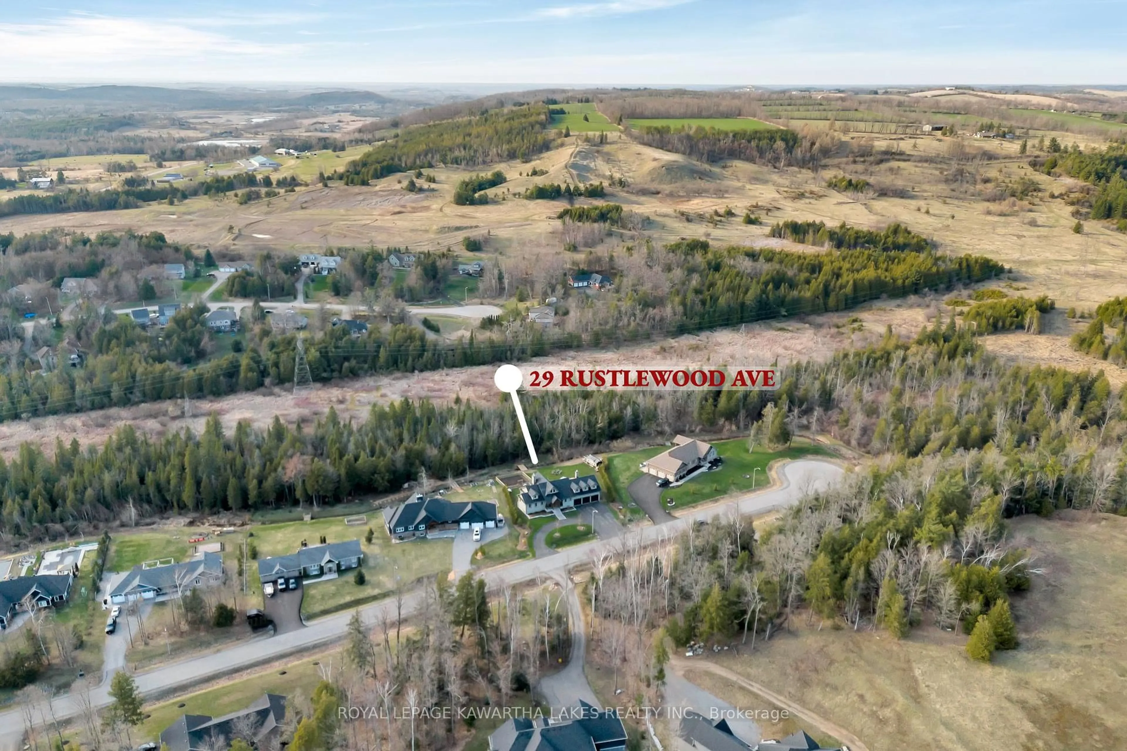 A pic from outside/outdoor area/front of a property/back of a property/a pic from drone, unknown for 29 Rustlewood Ave, Kawartha Lakes Ontario L0A 1A0