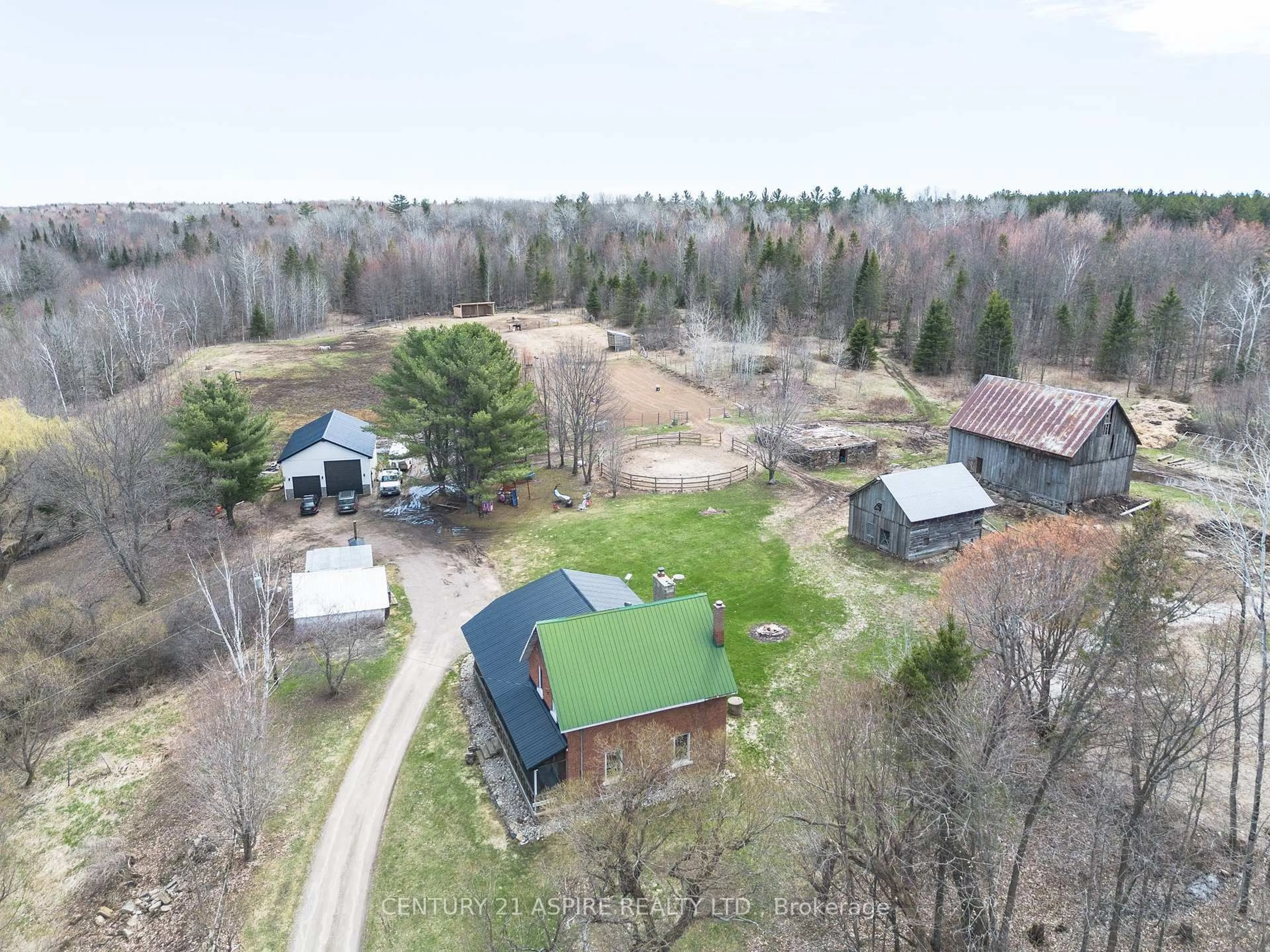 A pic from outside/outdoor area/front of a property/back of a property/a pic from drone, forest/trees view for 499 Sturgeon Mountain Rd, Pembroke Ontario K8A 6W3