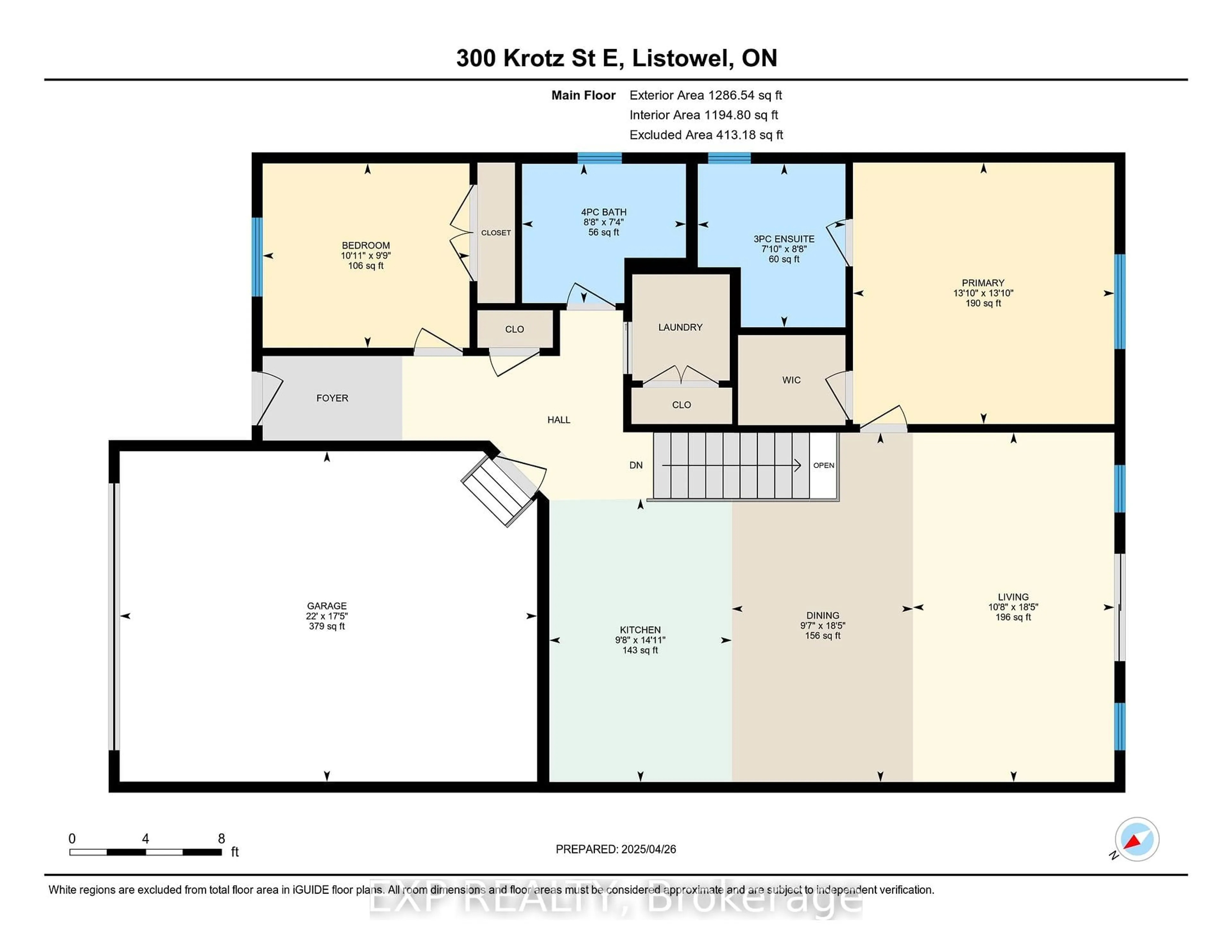 Floor plan for 300 Krotz St, North Perth Ontario N4W 0B4