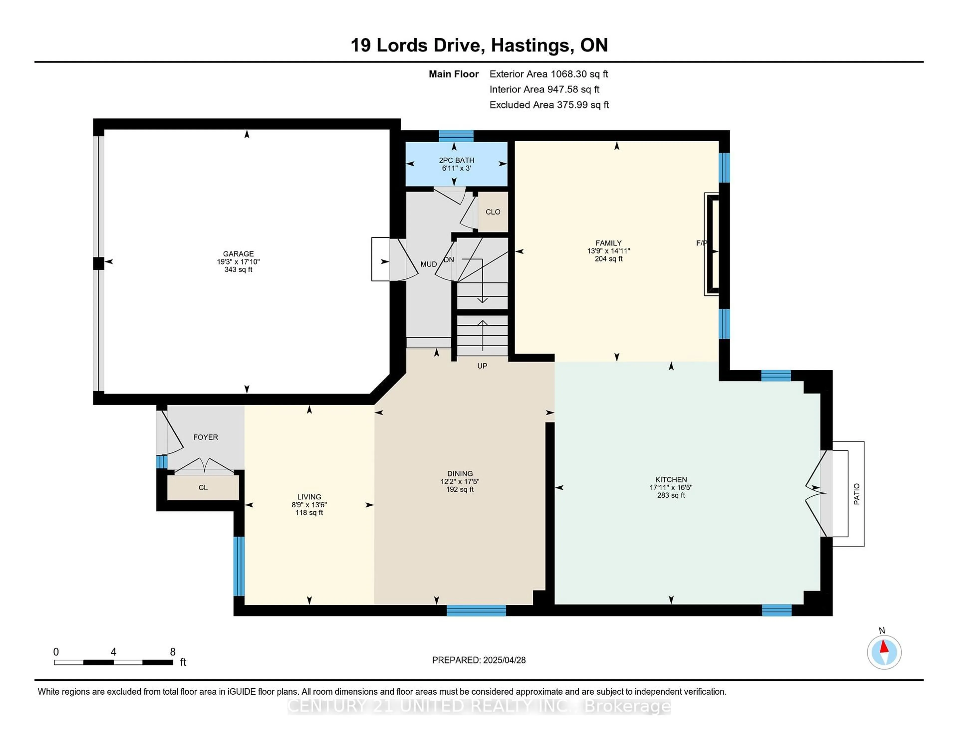 Floor plan for 19 Lords Dr, Trent Hills Ontario K0L 1Y0
