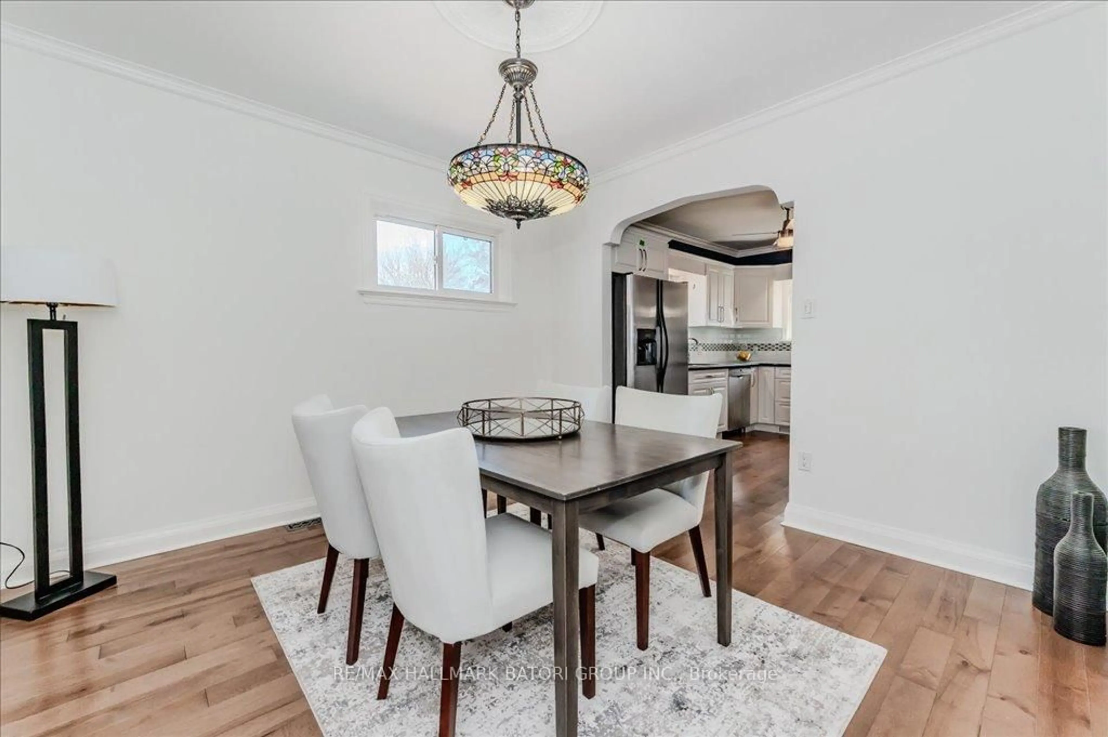 Dining room, wood/laminate floor for 61 Stirling Ave, Kitchener Ontario N2G 3N8