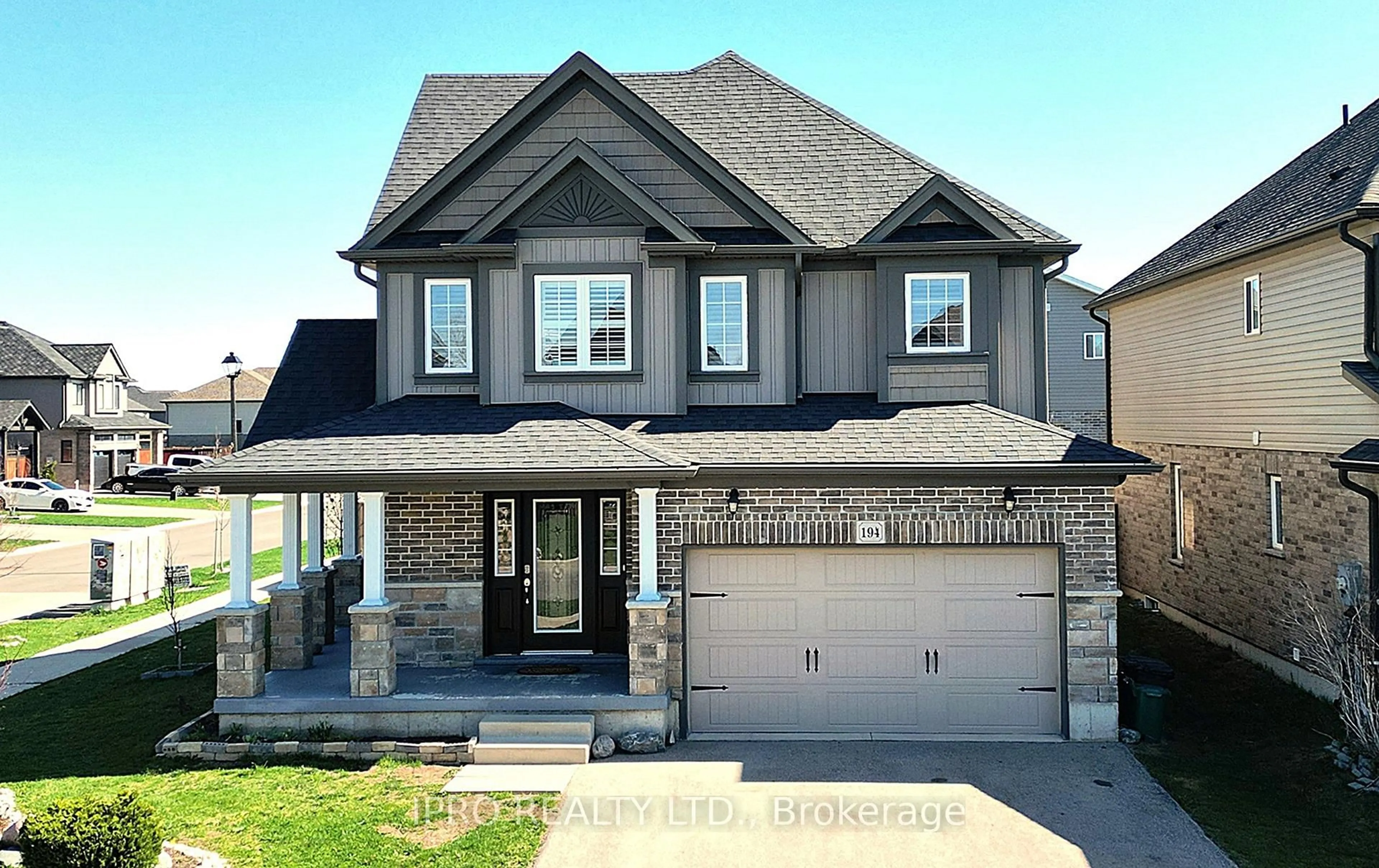 Home with brick exterior material, street for 194 Bradshaw Dr, Stratford Ontario N5A 0G5
