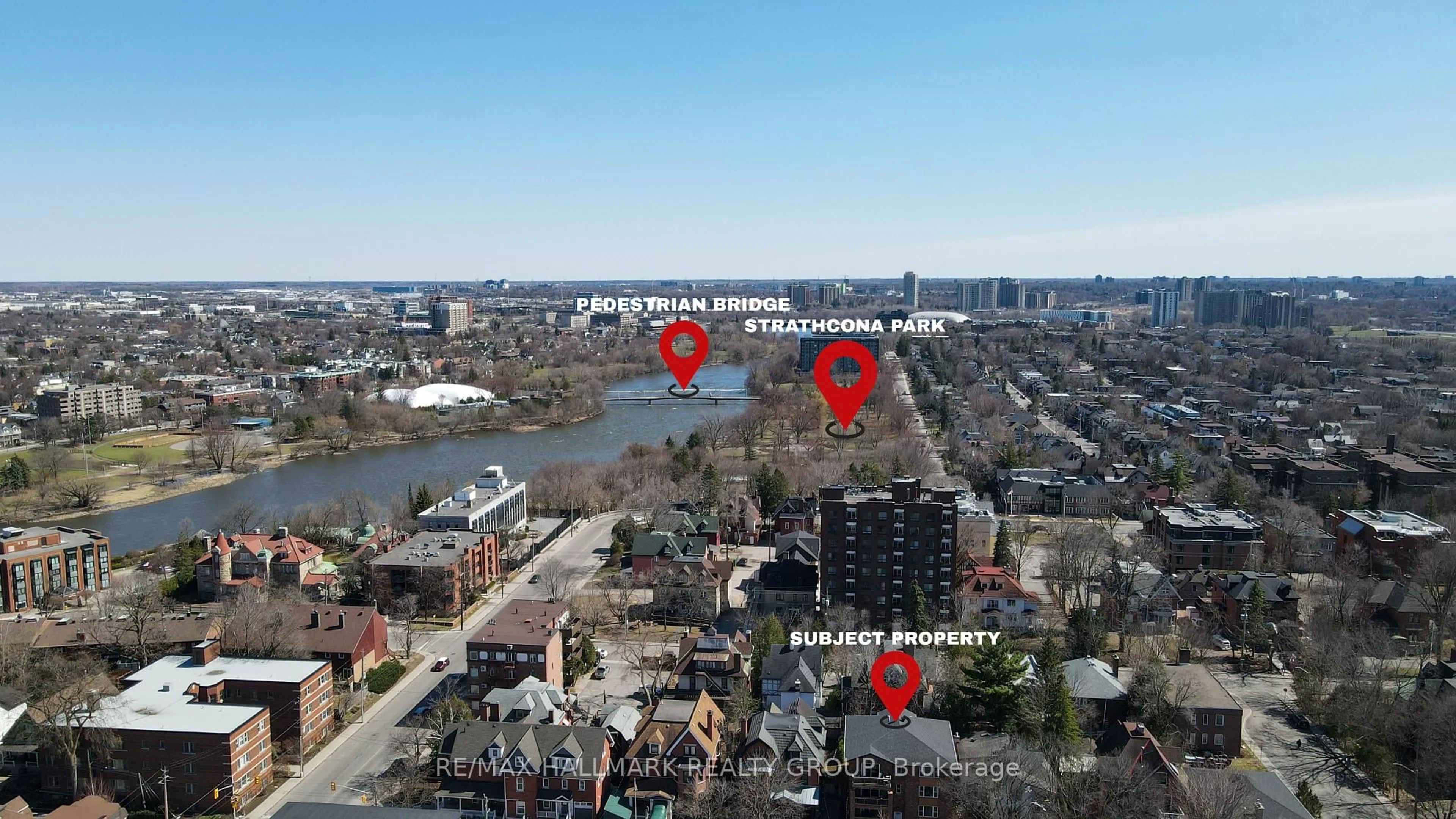 A pic from outside/outdoor area/front of a property/back of a property/a pic from drone, water/lake/river/ocean view for 348 Stewart St, Ottawa Ontario K1N 6K8