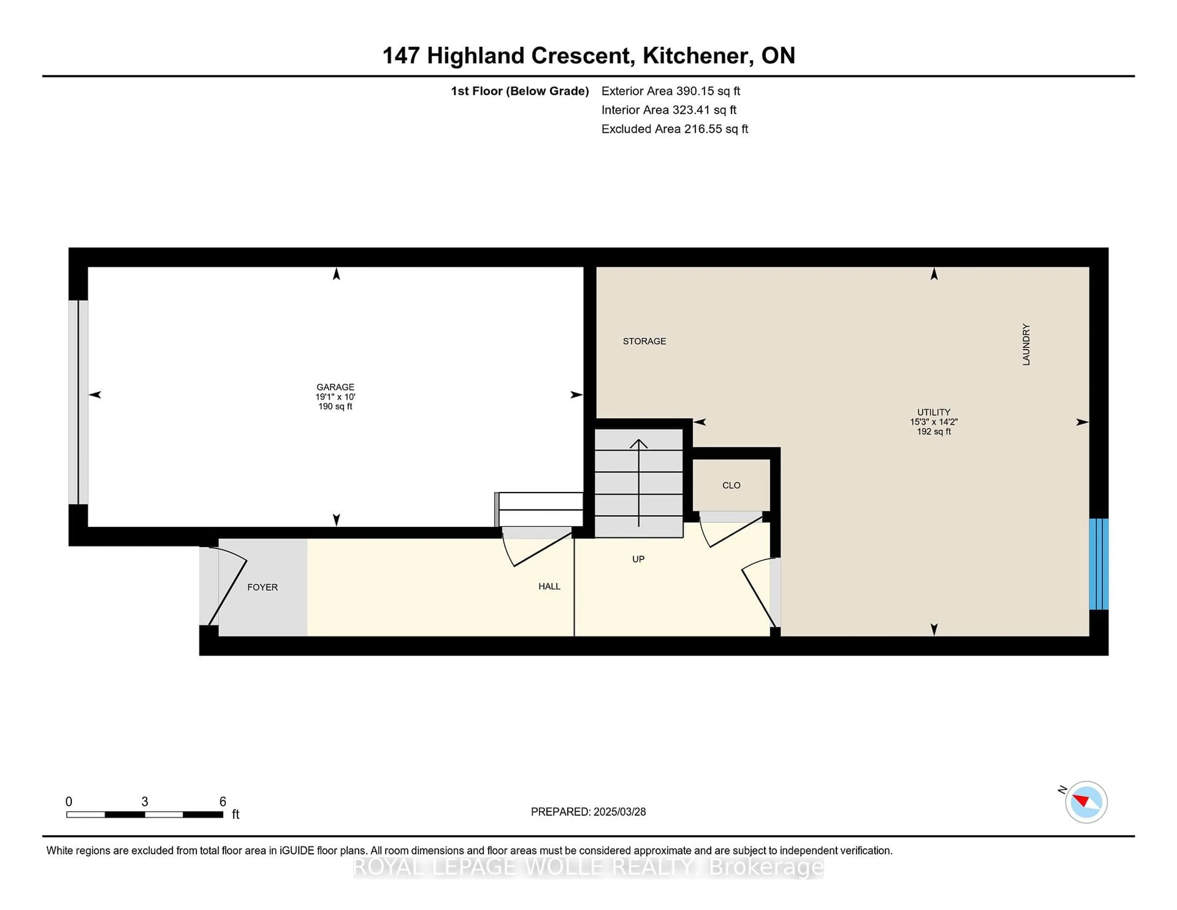Floor plan for 147 Highland Cres, Kitchener Ontario N2M 0A1
