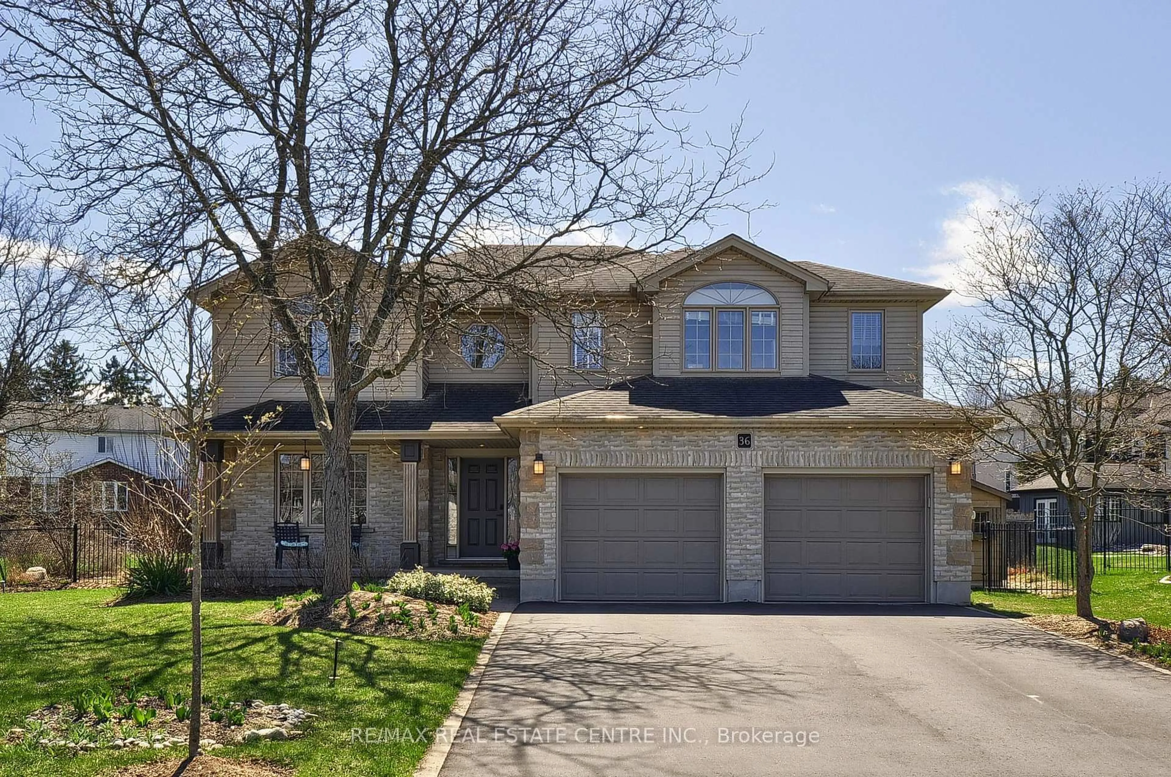 Home with brick exterior material, street for 36 Berry Patch Lane, Cambridge Ontario N1S 5B3