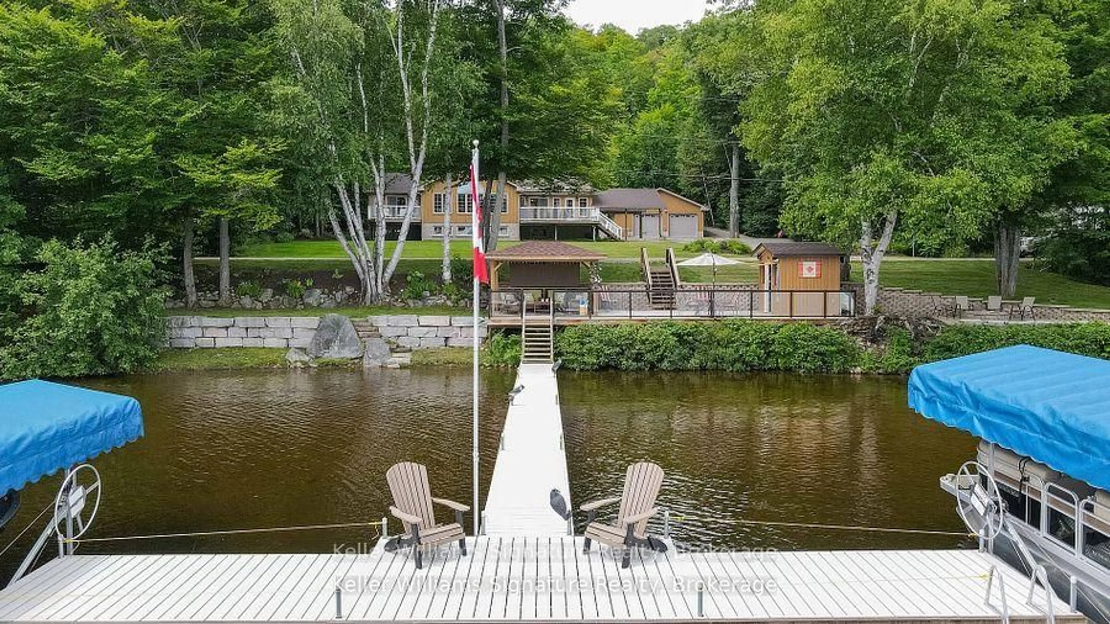 Patio, water/lake/river/ocean view for 165 LAKESHORE Dr, Combermere Ontario K0J 1L0