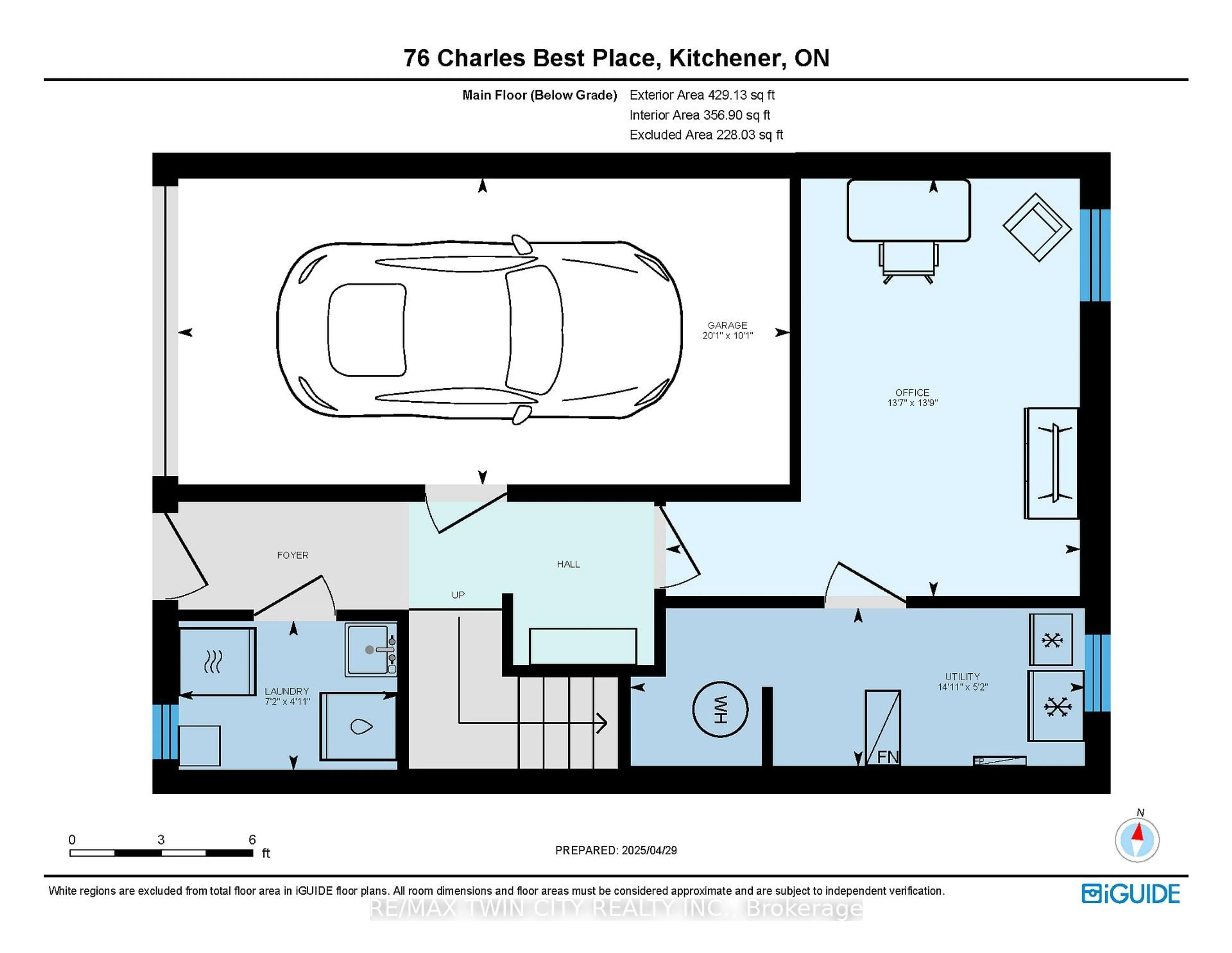 Floor plan for 76 Charles Best Pl, Kitchener Ontario N2M 5A3