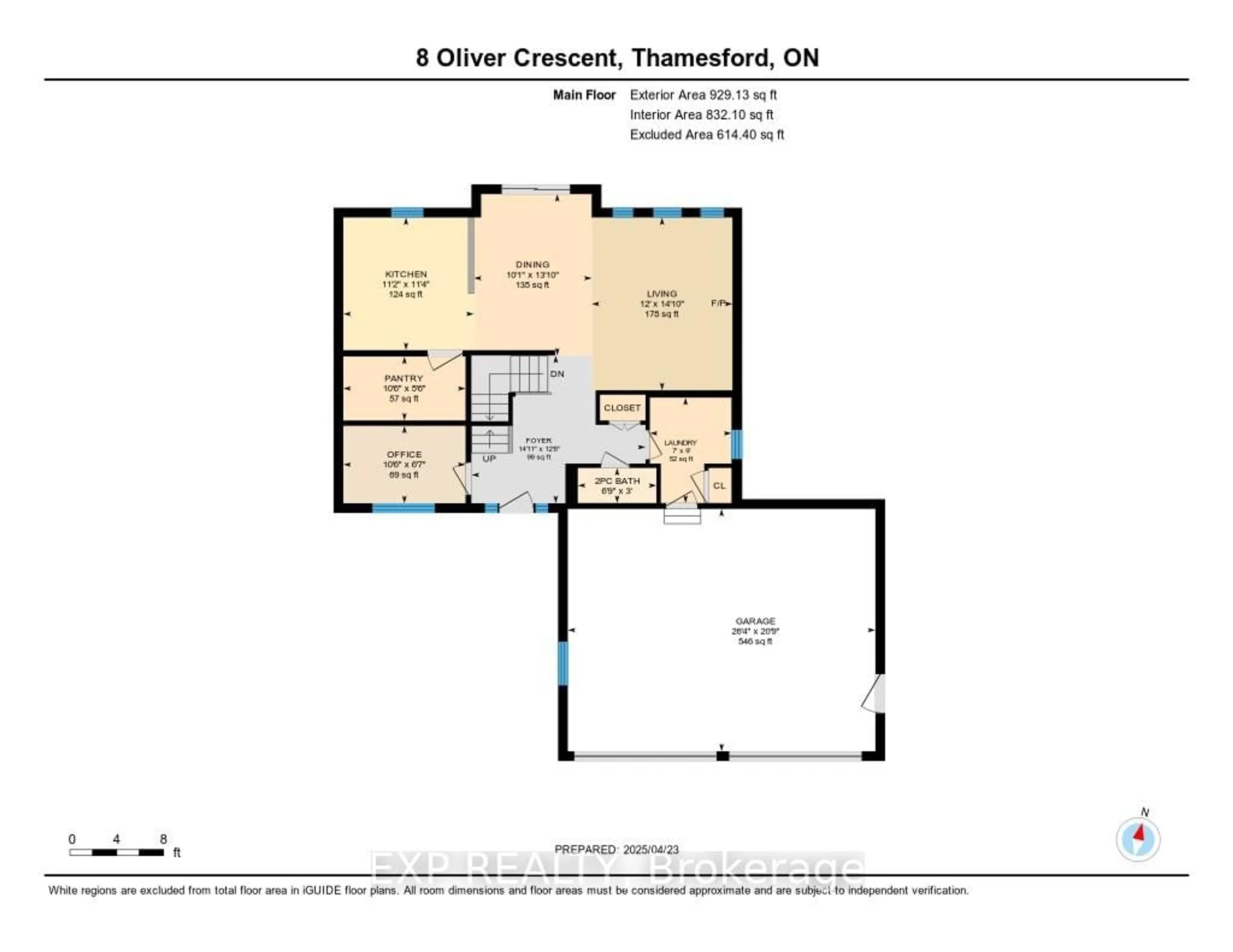 Floor plan for 8 Oliver Cres, Zorra Ontario N0M 2M0