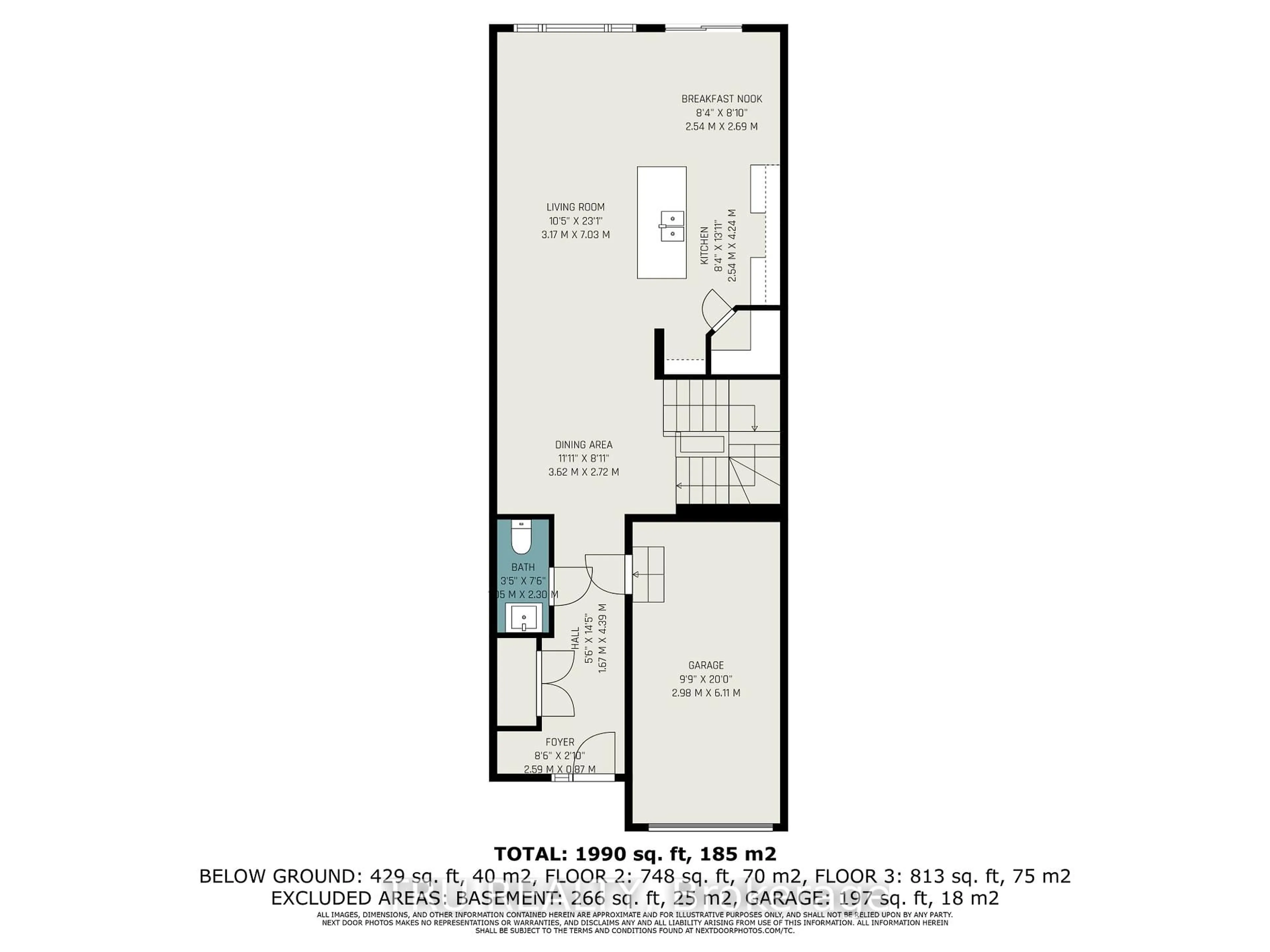 Floor plan for 953 Cologne St, Russell Ontario K0A 1W0