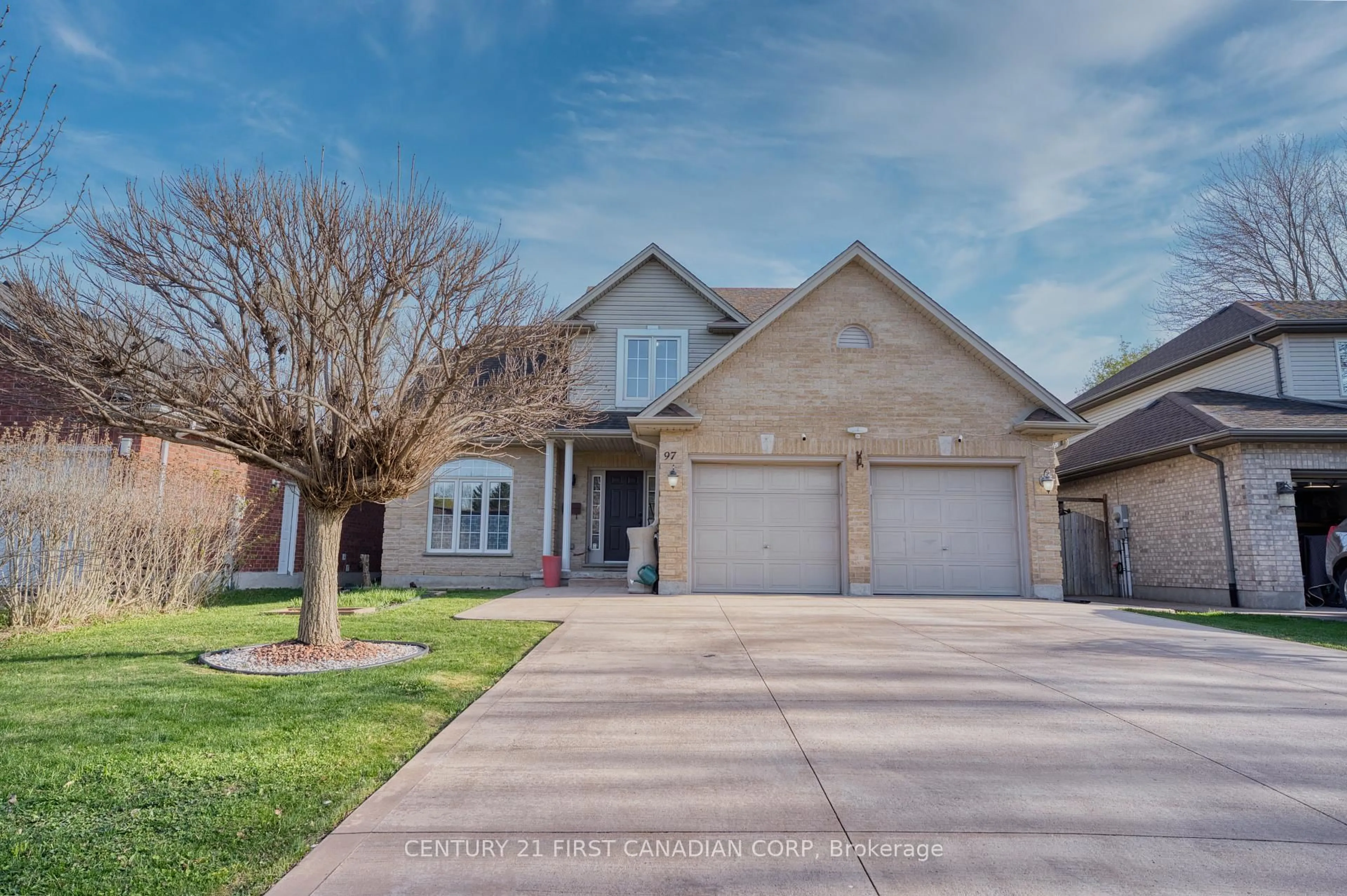 Home with brick exterior material, street for 97 McTaggart Crt, London North Ontario N5X 3L9