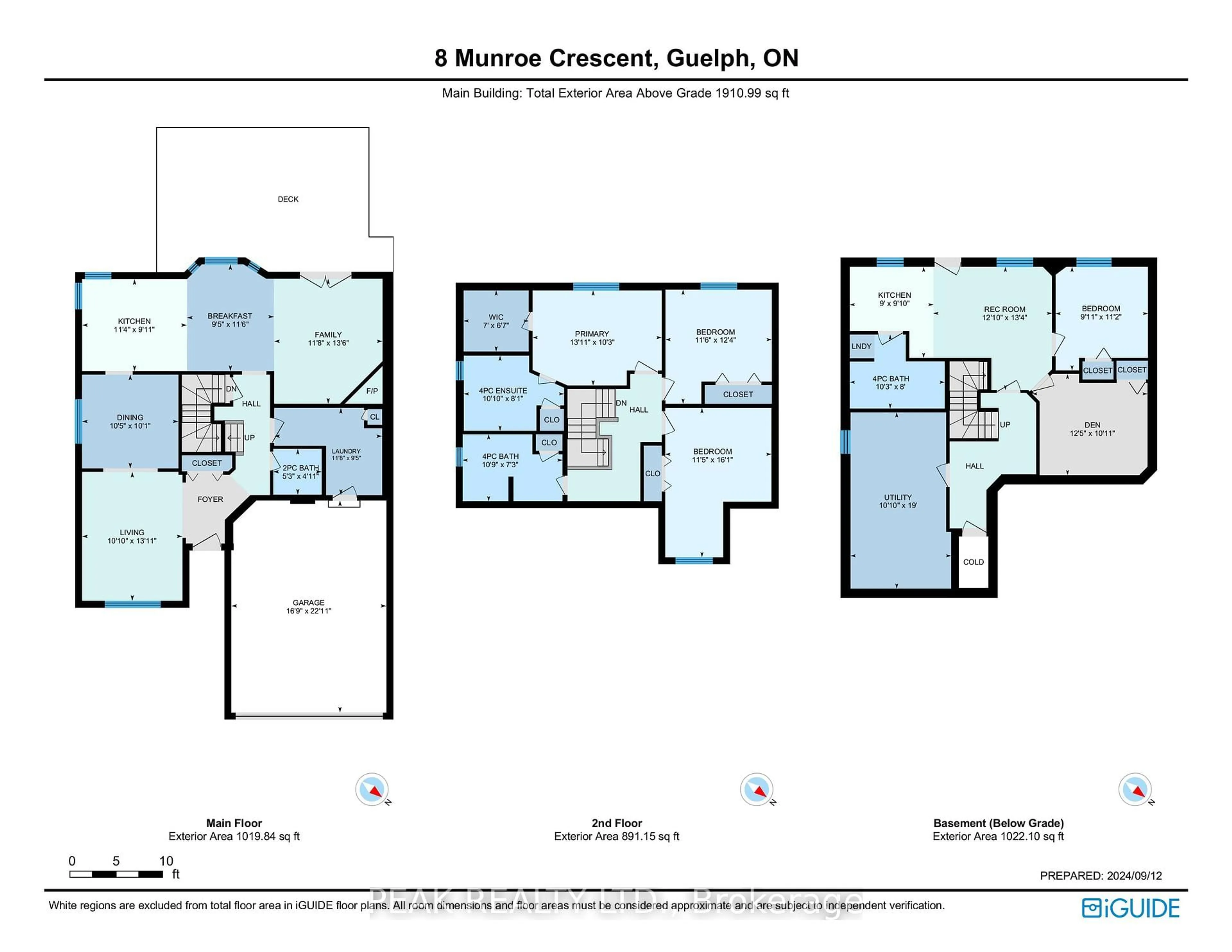 Floor plan for 8 Munroe Cres, Guelph Ontario N1G 5E3