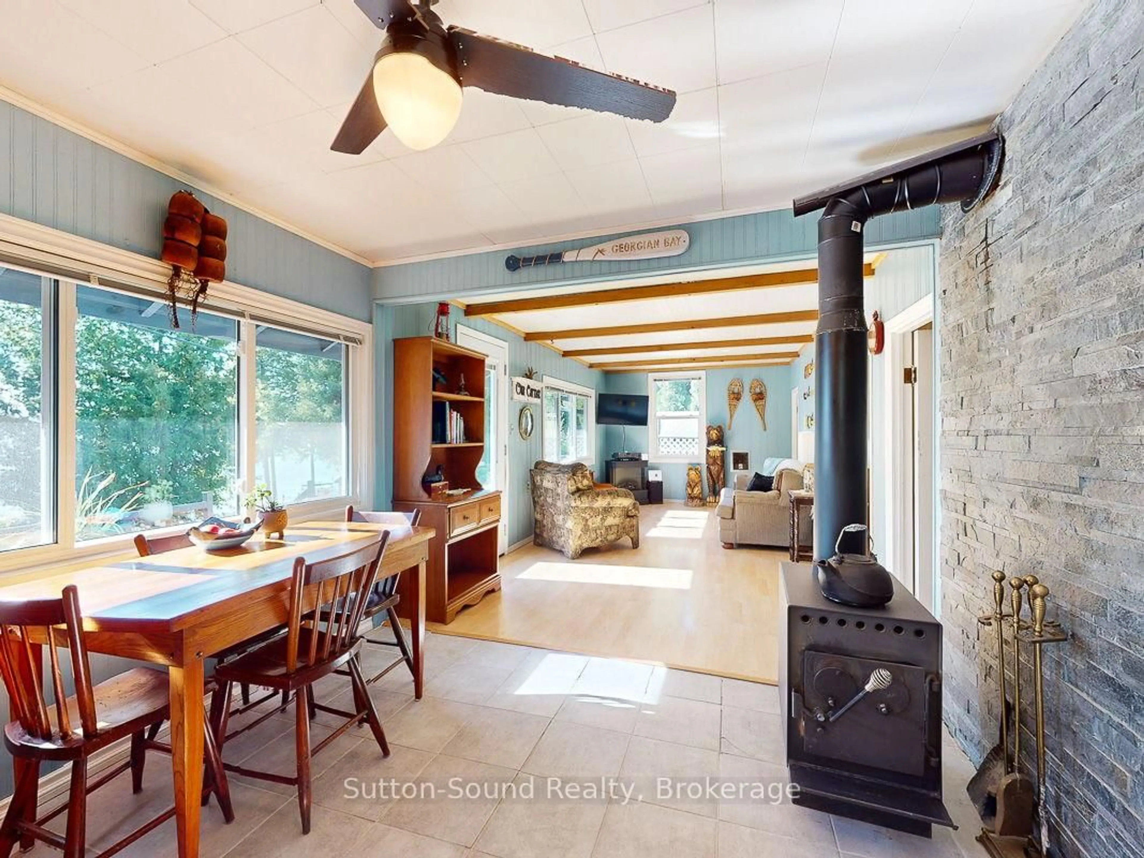 Open concept kitchen, ceramic/tile floor for 199 Mallory Beach Rd, South Bruce Peninsula Ontario N0H 2T0