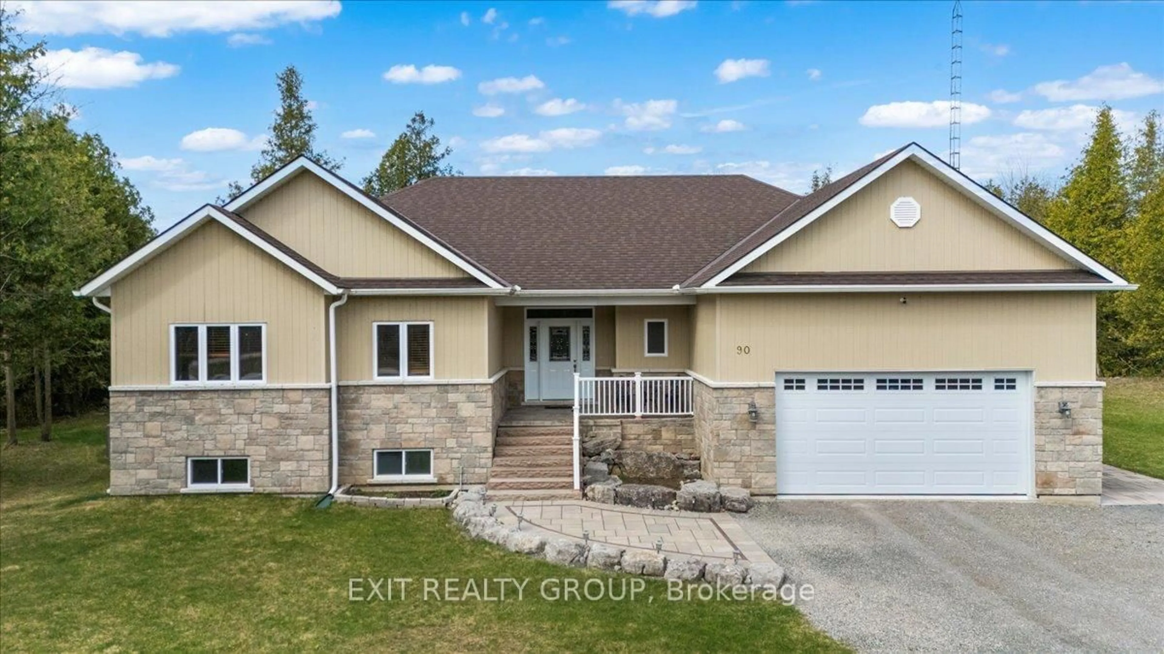 Home with vinyl exterior material, street for 90 Timberland Dr, Trent Hills Ontario K0L 1Z0