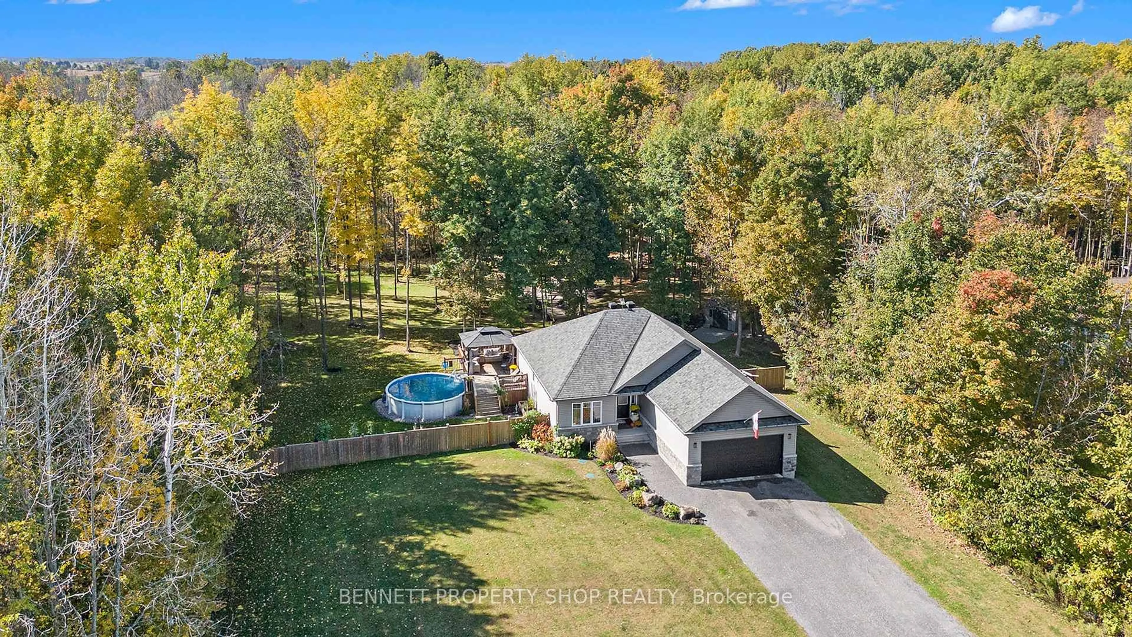 A pic from outside/outdoor area/front of a property/back of a property/a pic from drone, water/lake/river/ocean view for 2050 Thibault Crt, North Dundas Ontario K0C 1H0