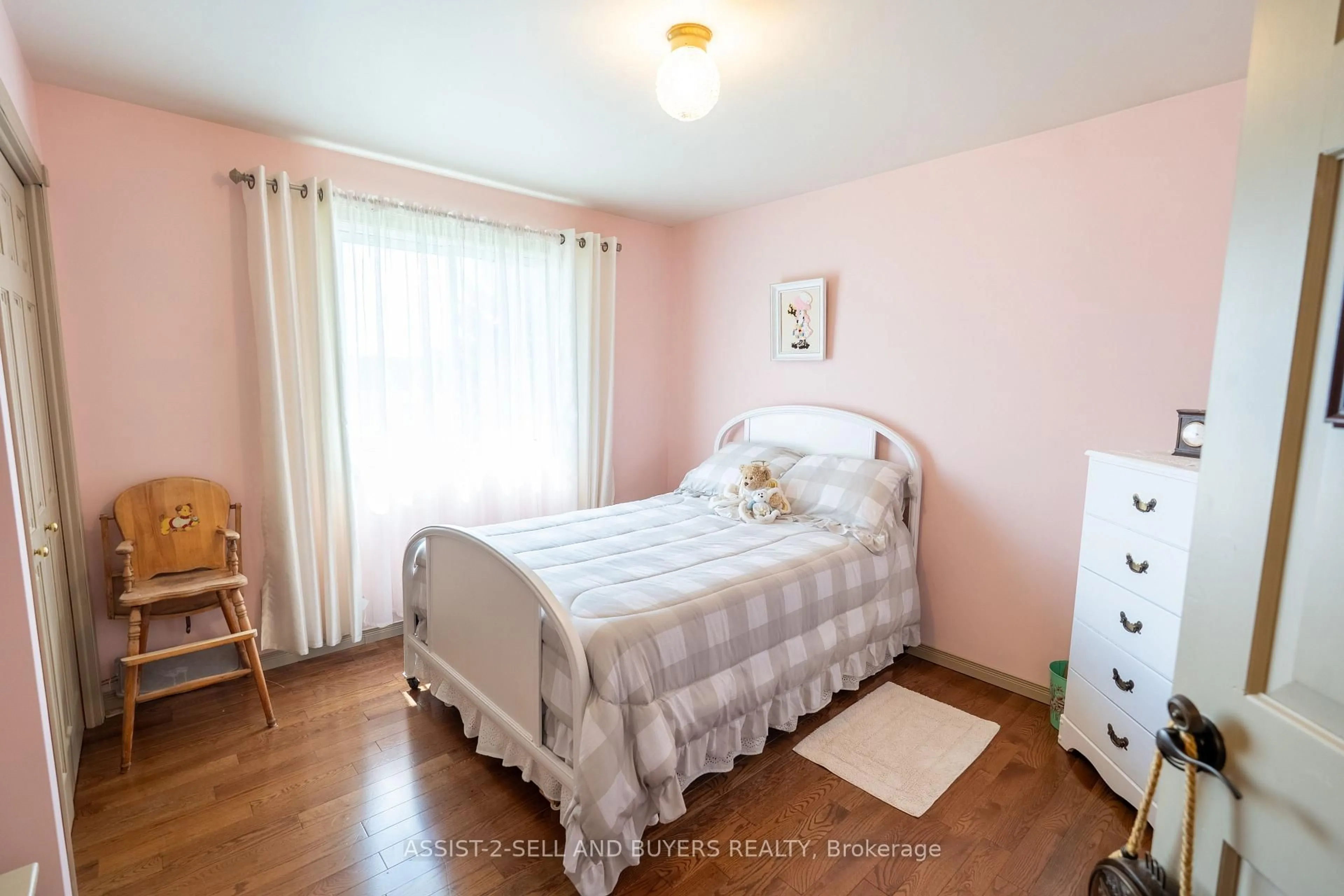 Bedroom with bed, wood/laminate floor for 15800 County Rd 18 Rd, South Stormont Ontario K0C 1R0