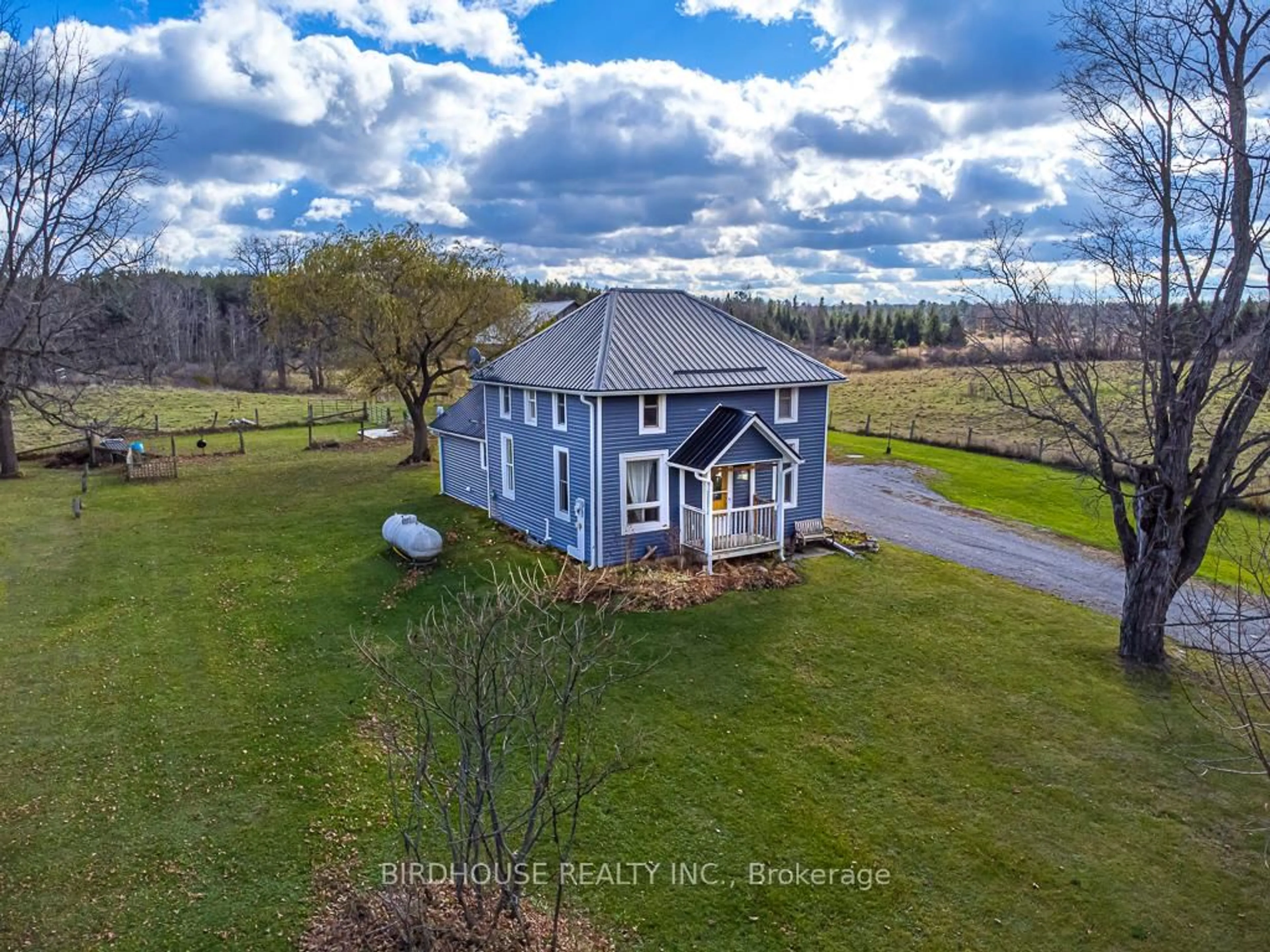 A pic from outside/outdoor area/front of a property/back of a property/a pic from drone, water/lake/river/ocean view for 2426 County Road 48 N/A, Kawartha Lakes Ontario K0M 2B0