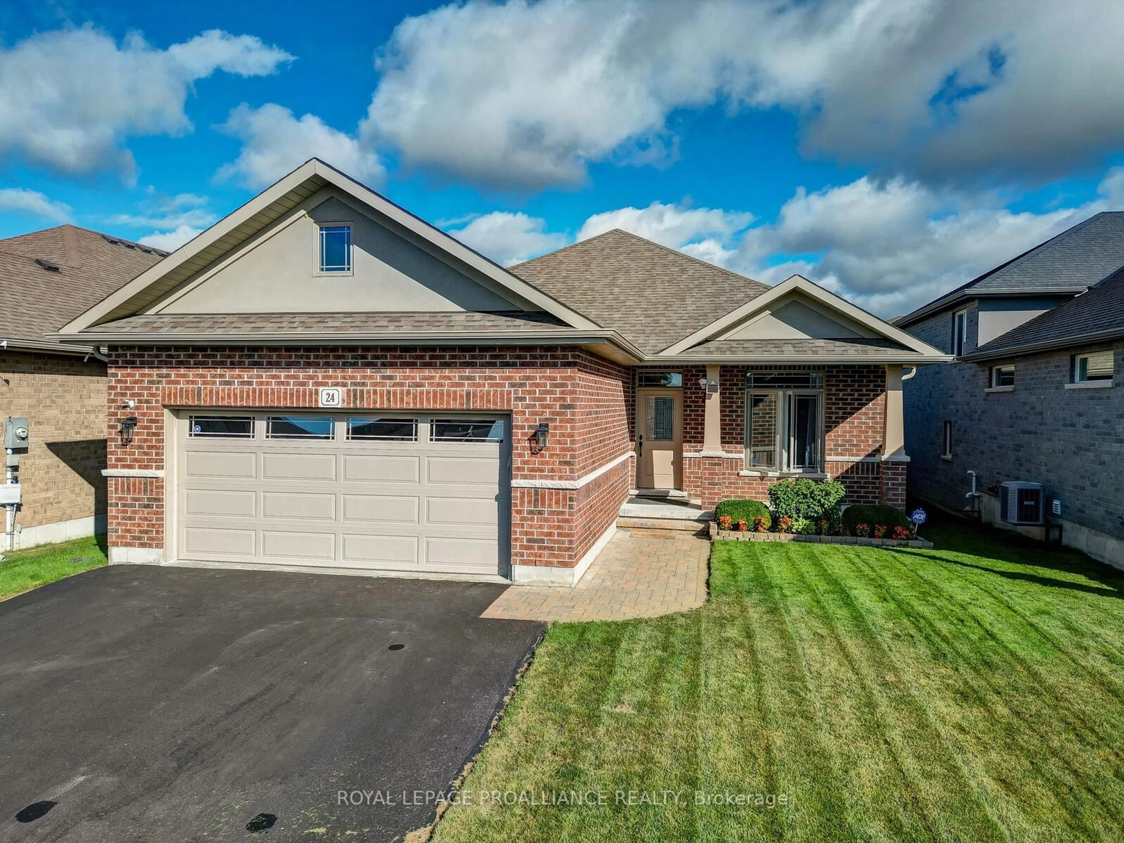 Home with brick exterior material, street for 24 Kempton Ave, Belleville Ontario K8N 0J9