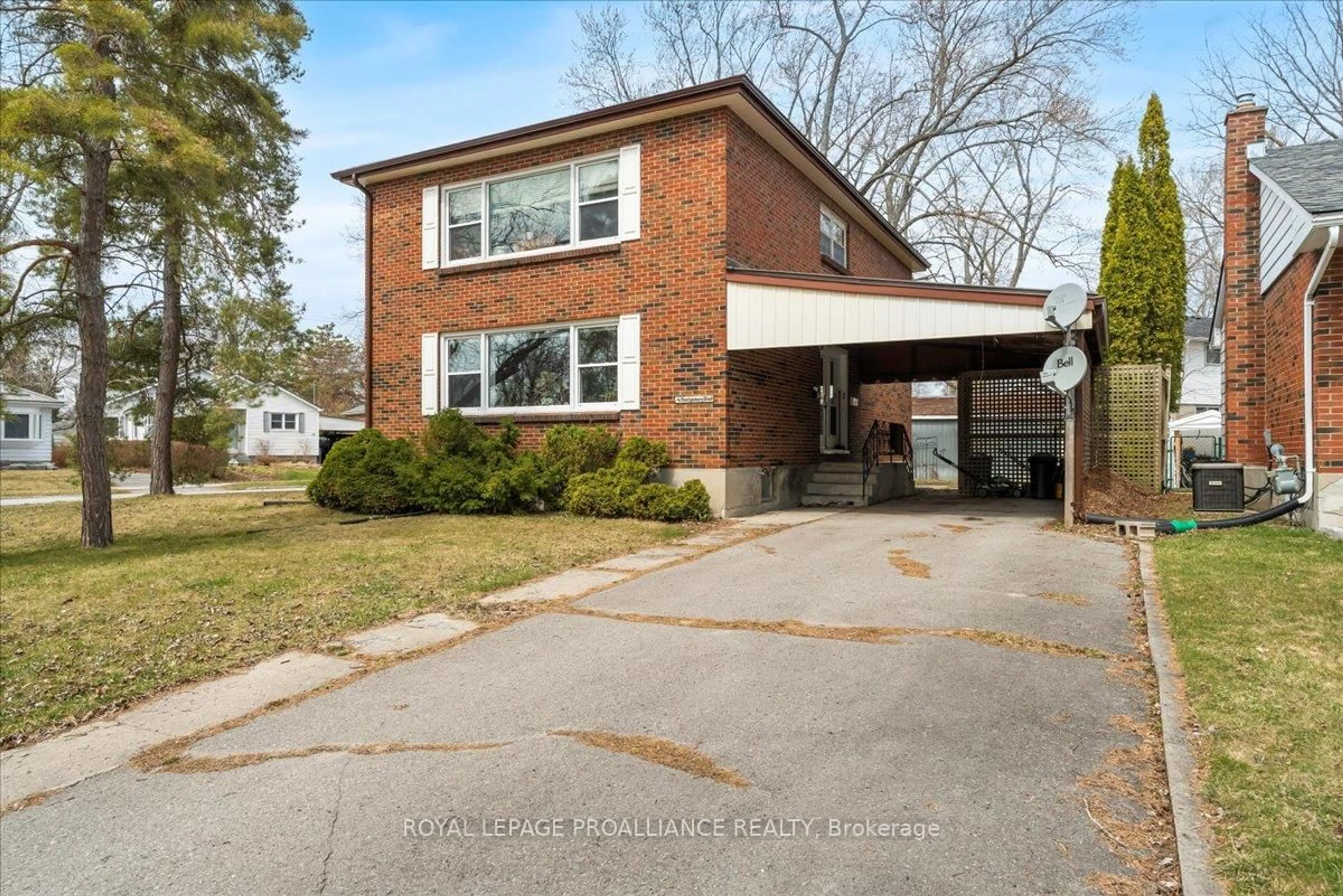 Home with brick exterior material, street for 4 Montgomery Blvd, Belleville Ontario K8N 1H9