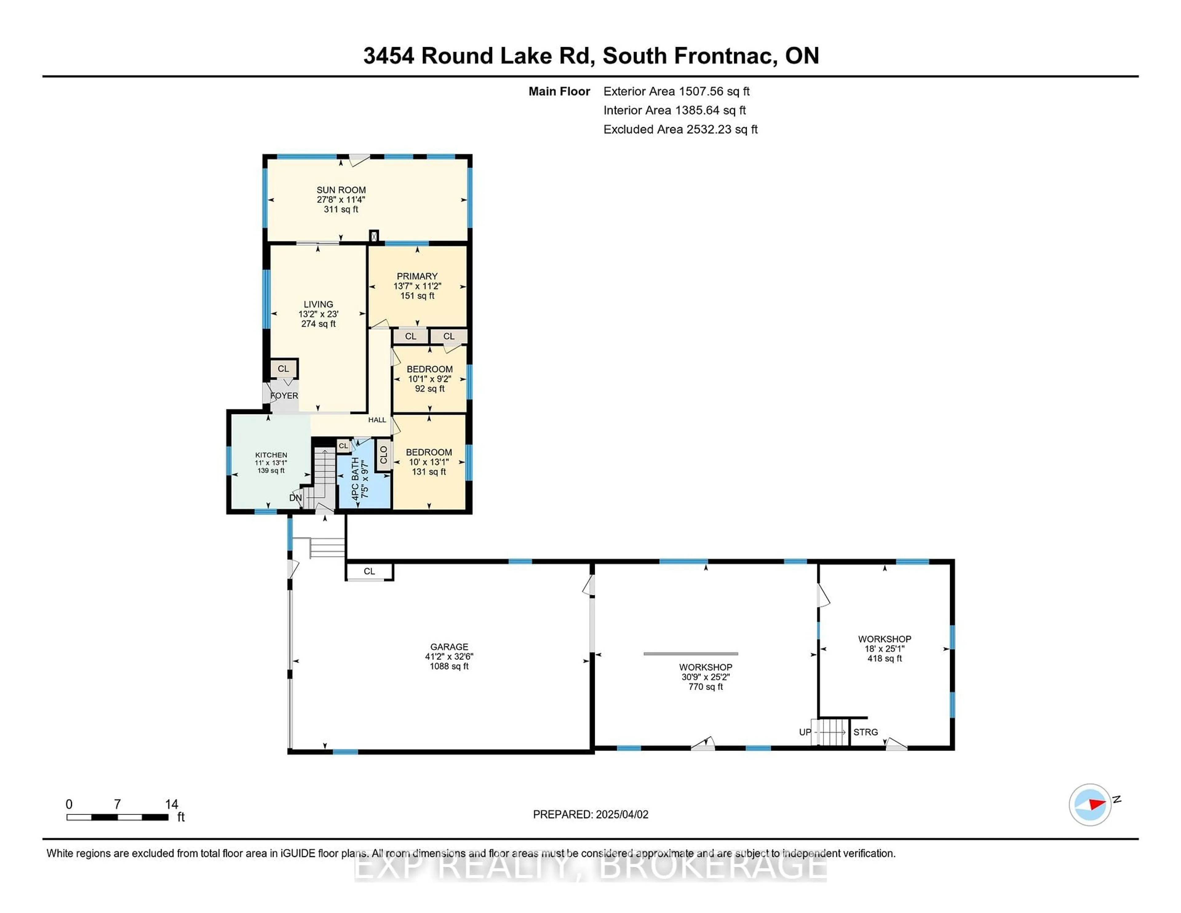 Floor plan for 3454 Round Lake Rd, Pembroke Ontario K8A 6W8