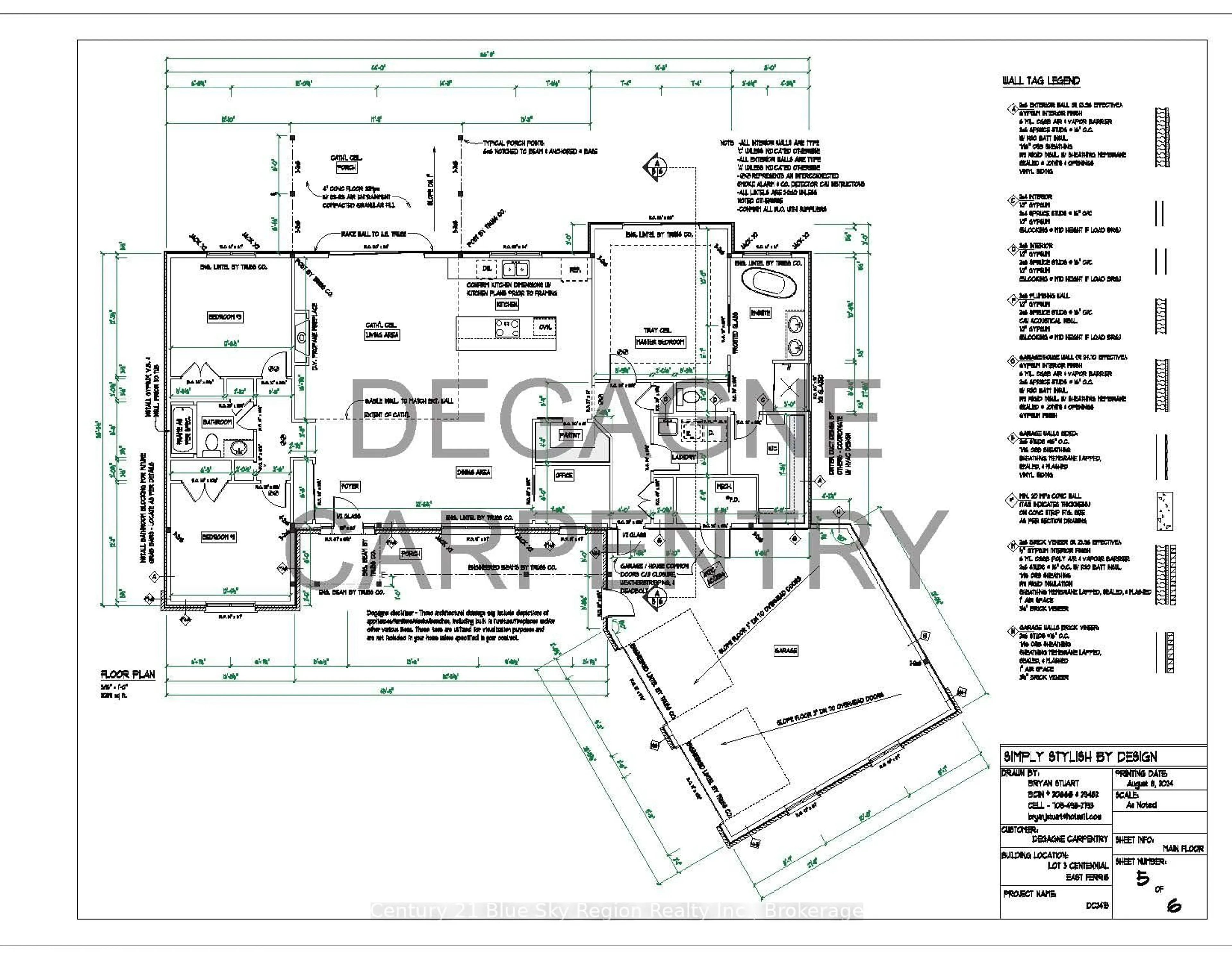 Floor plan for Lot 1 Centennial Cres, East Ferris Ontario P0H 1K0