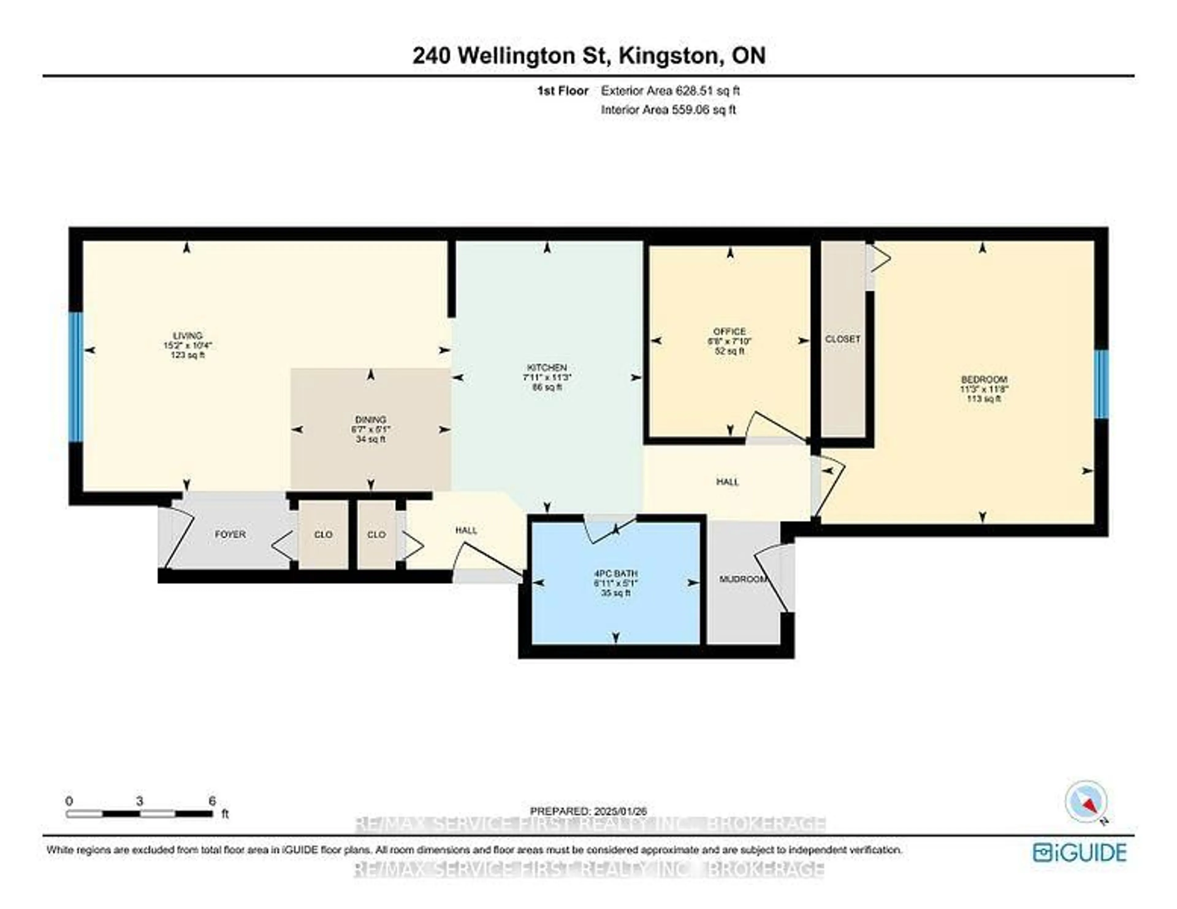 Floor plan for 240 Wellington St, Kingston Ontario K7K 2Y8