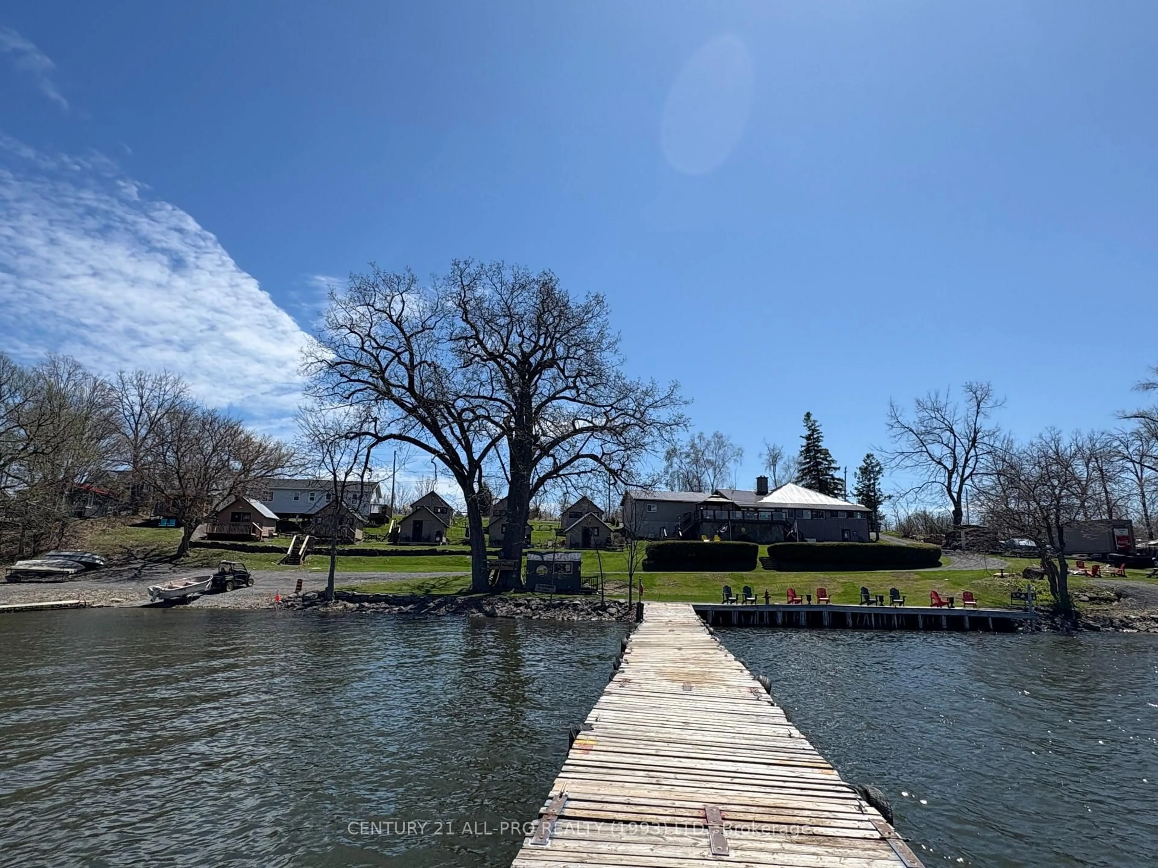 A pic from outside/outdoor area/front of a property/back of a property/a pic from drone, water/lake/river/ocean view for 1267 South Shore Rd, Napanee Ontario K7R 3K7