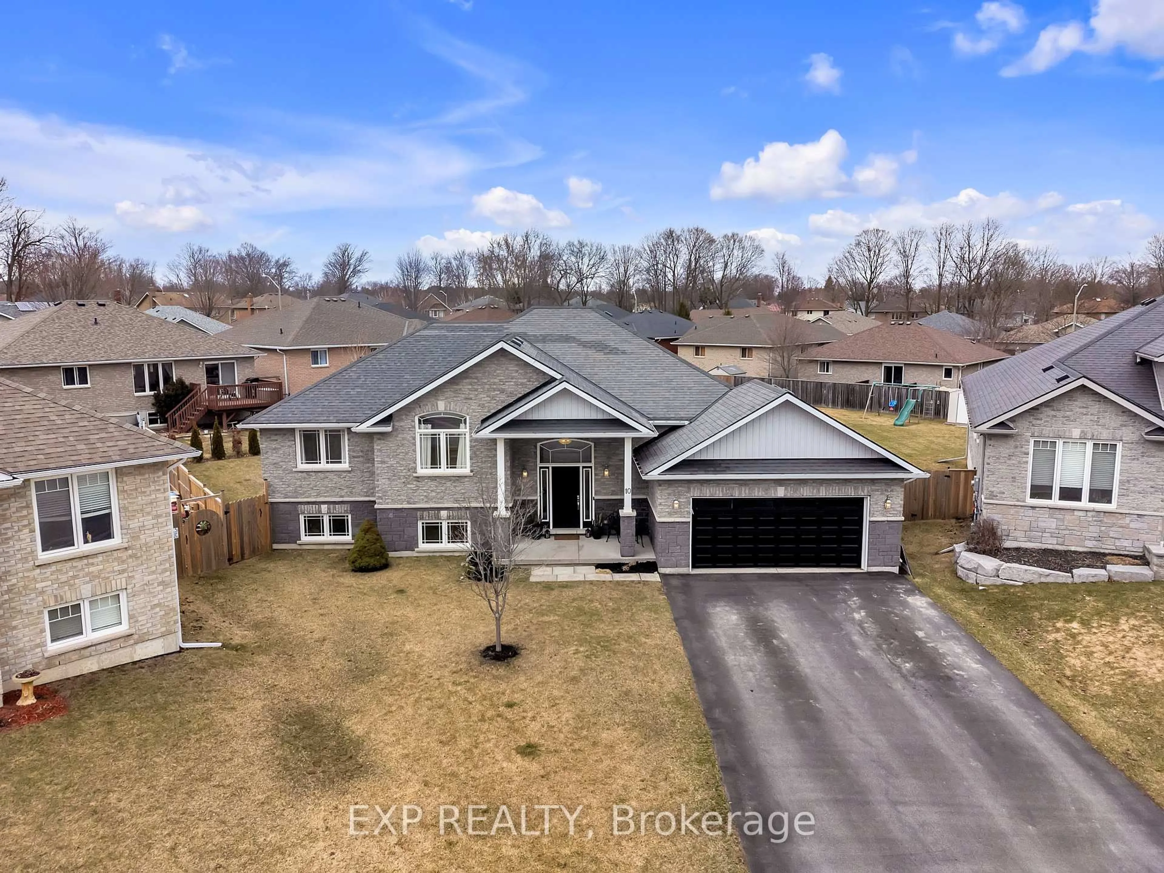 A pic from outside/outdoor area/front of a property/back of a property/a pic from drone, street for 10 Spencer Crt, Quinte West Ontario K8V 6X3